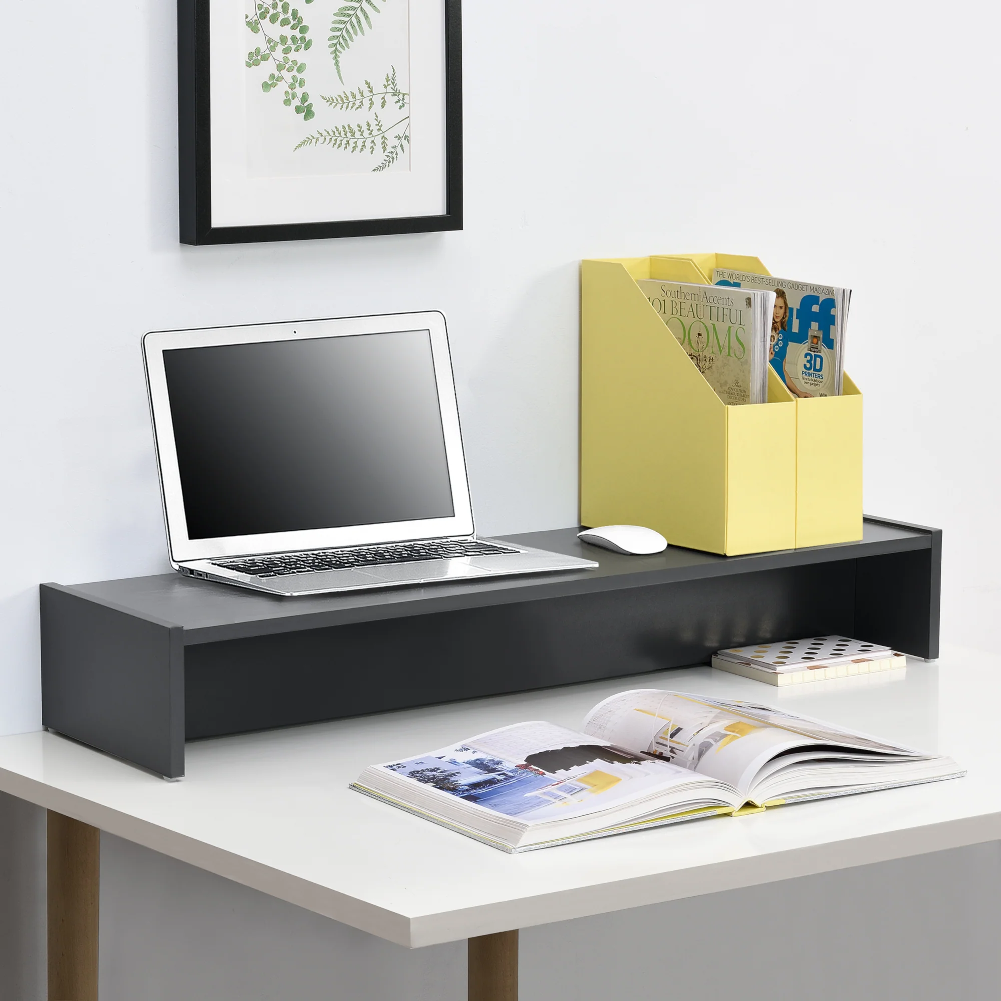 Monitorregal Flenserg 100x27x15 cm in versch. Farben en.casa - Image 3