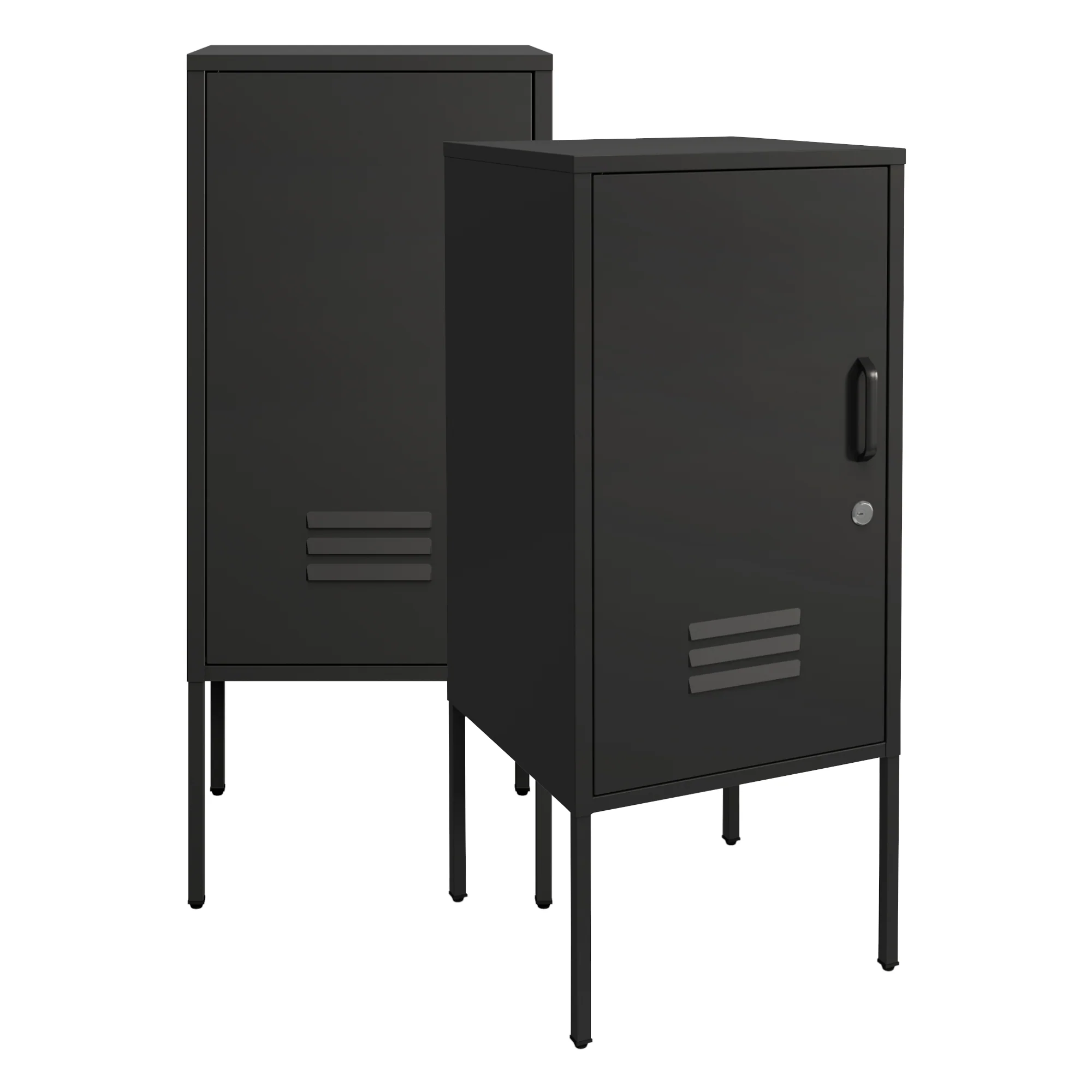Nachtschrank Hausjärvi 82x35x35 cm Stahl [en.casa] - Image 6