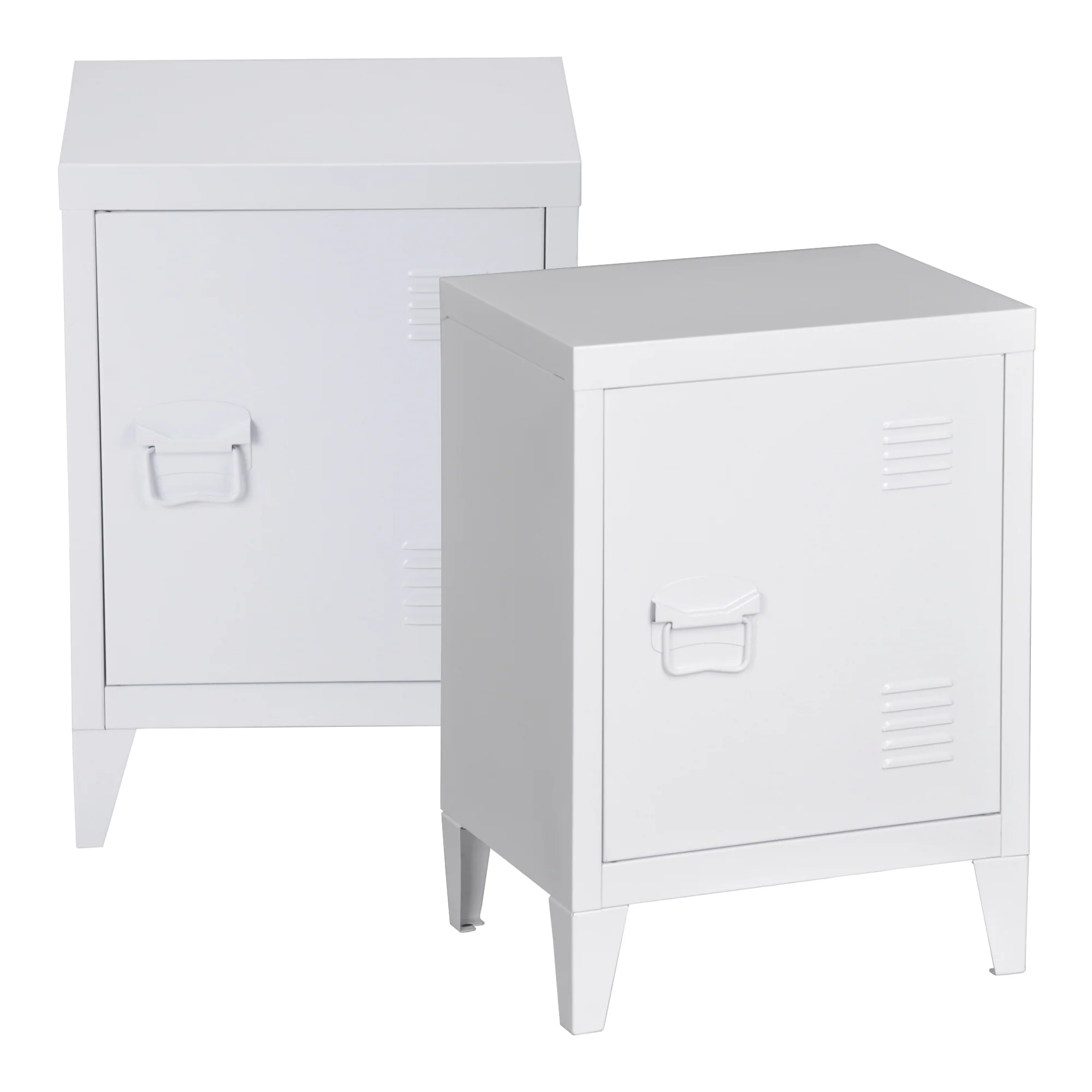 Nachtschrank Inari 2er Set Stahl [en.casa]