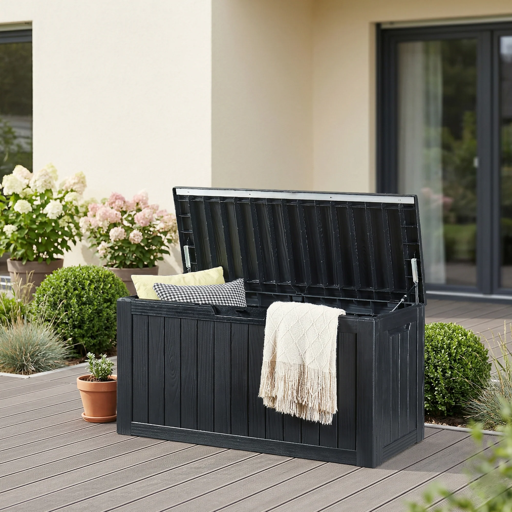 Outdoor-Aufbewahrungsbox Vades 117x47x59 cm [casa.pro] - Image 3