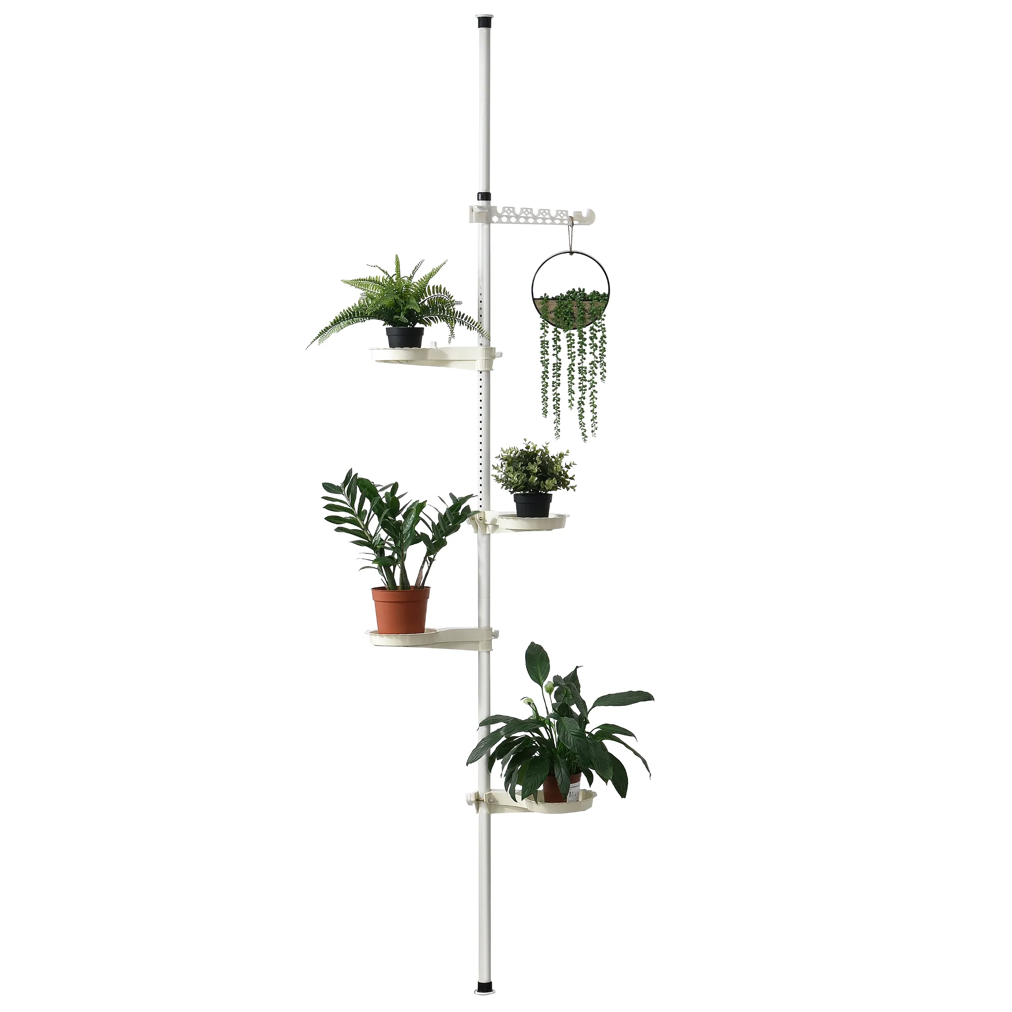 Pflanzregal 110-305 cm Teleskop Blumenregal [en.casa]