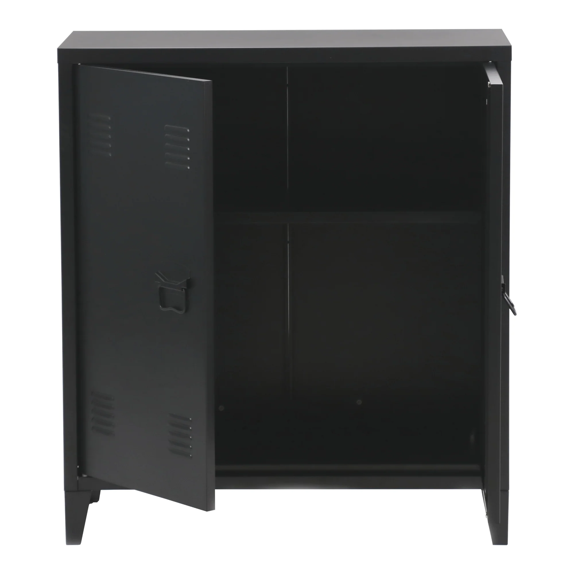 Metallschrank Oripää - 90x80x33cm - Schwarz - Image 4