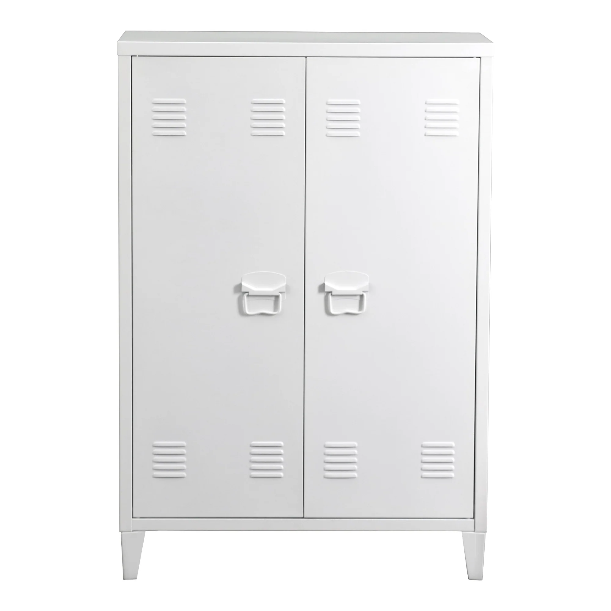 Metallschrank Oripää - 110x75x33cm - Weiß - Image 5