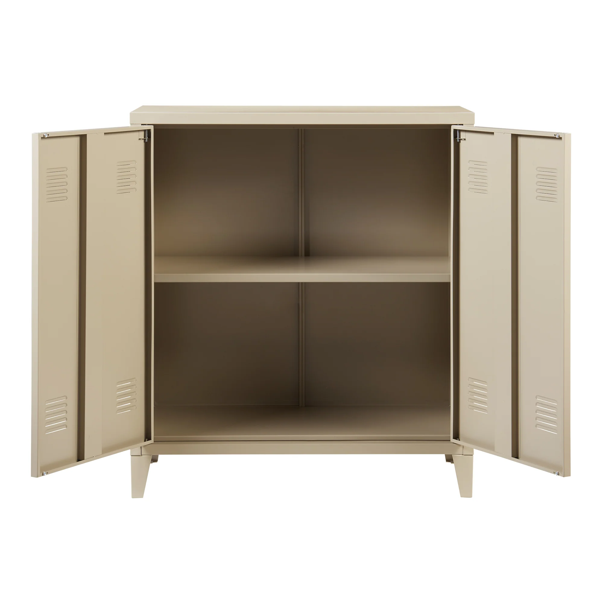 Metallschrank Oripää - 90x80x33cm - Kamelfarben - Image 6
