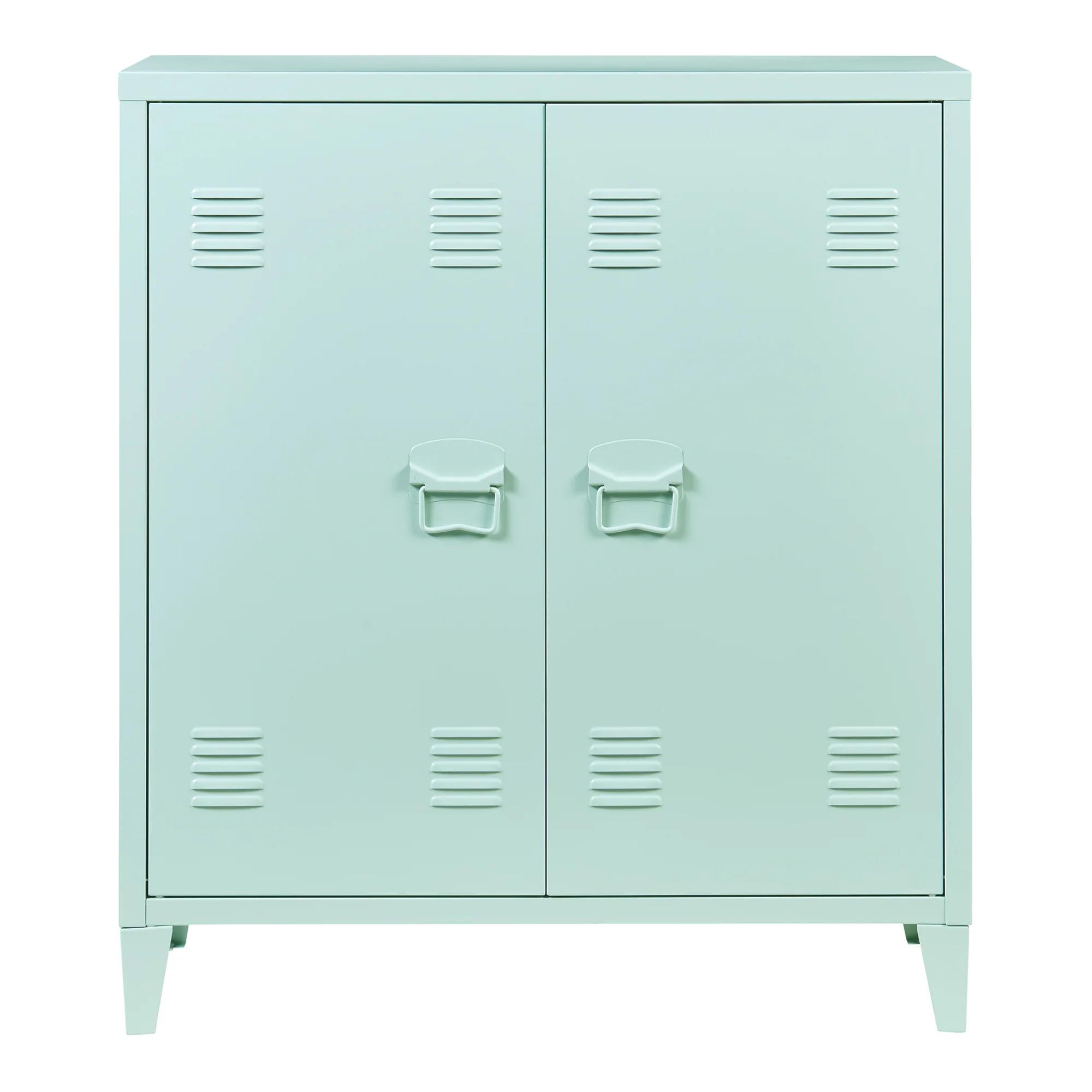 Metallschrank Oripää - 90x80x33cm - Pastellgrün - Image 5