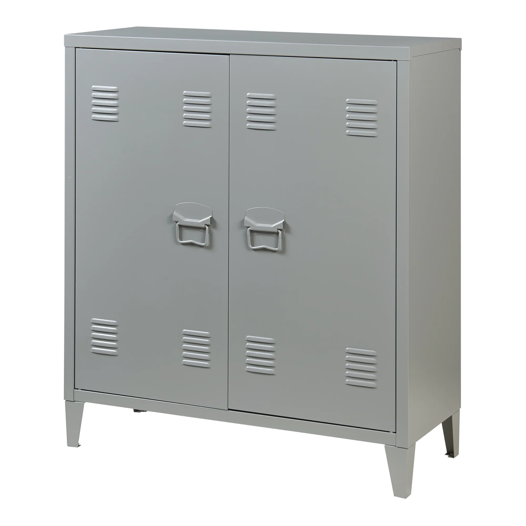 Metallschrank Oripää - 90x80x33cm - Dunkelgrau - Image 3