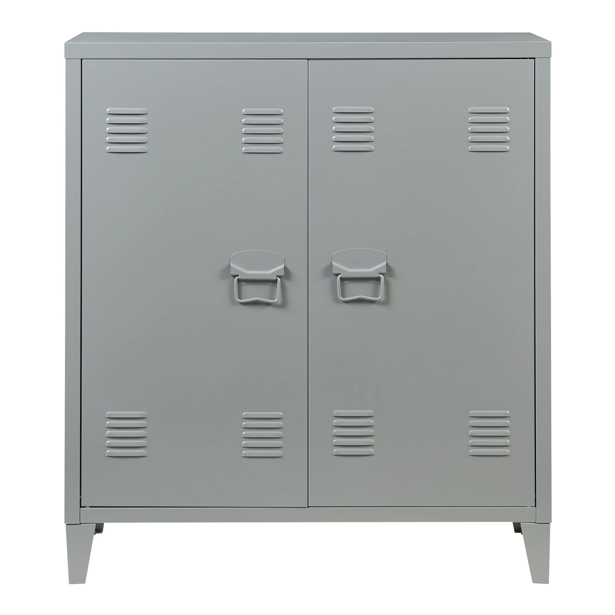 Metallschrank Oripää - 90x80x33cm - Dunkelgrau - Image 5