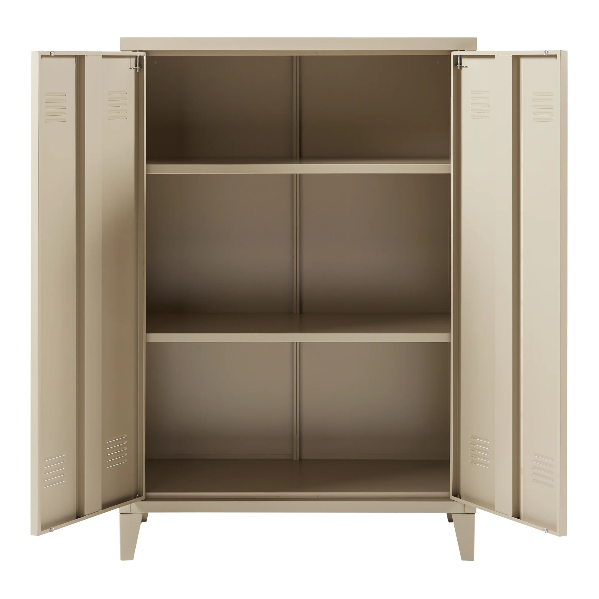 Metallschrank Oripää - 110x75x33cm - Kamelfarben - Image 4