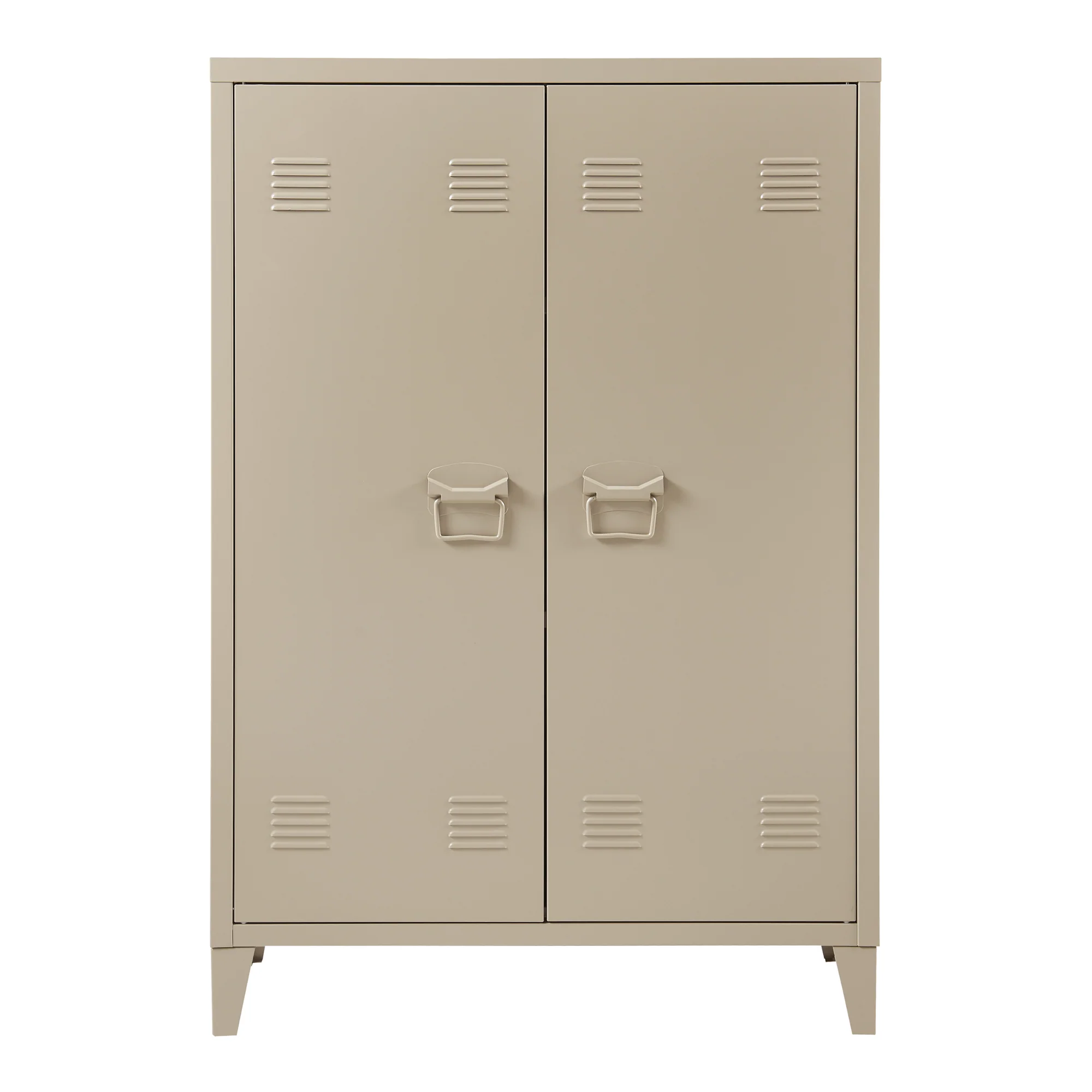Metallschrank Oripää - 110x75x33cm - Kamelfarben - Image 5