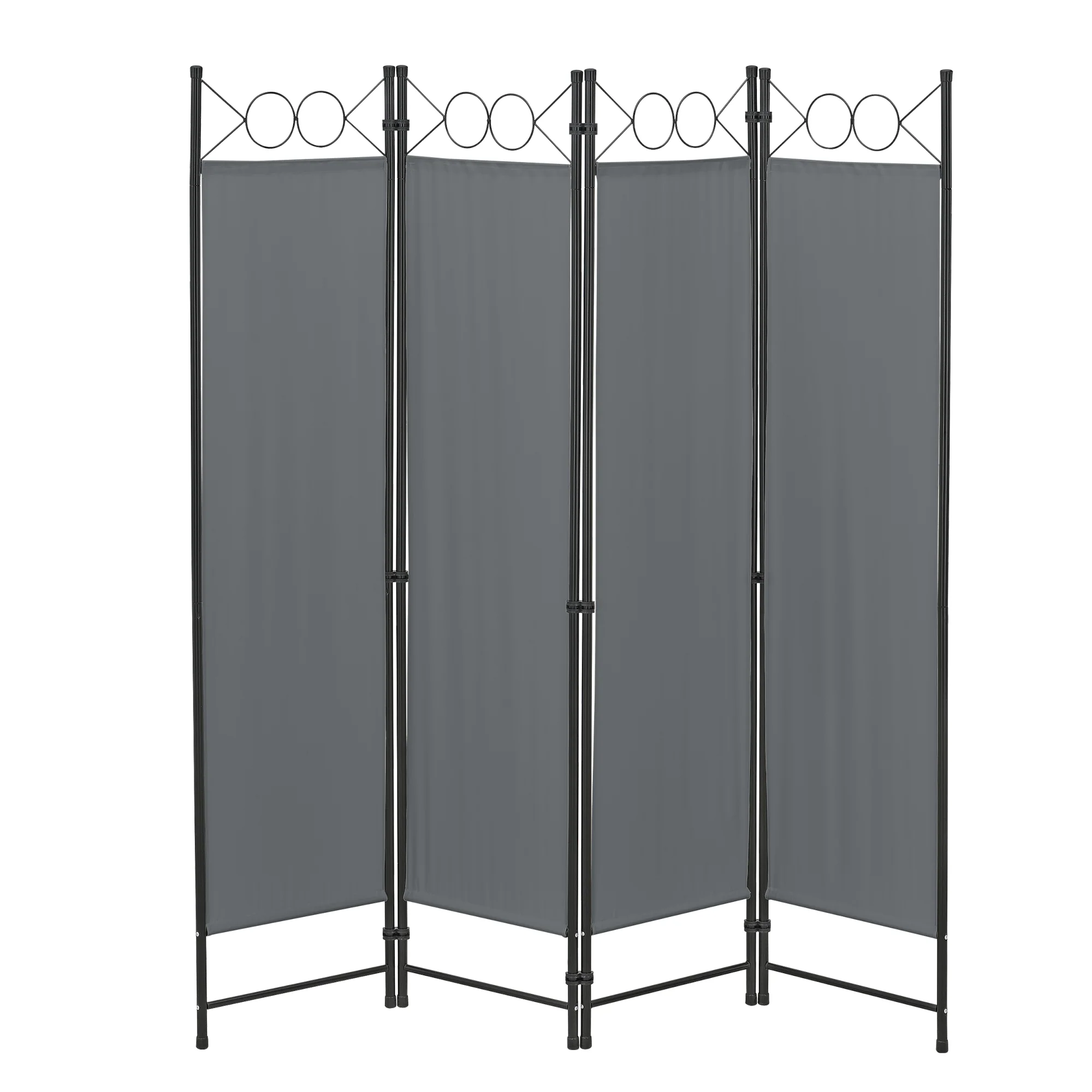 Raumteiler Saragossa 4-teilig 160x171 cm versch Farben en.casa