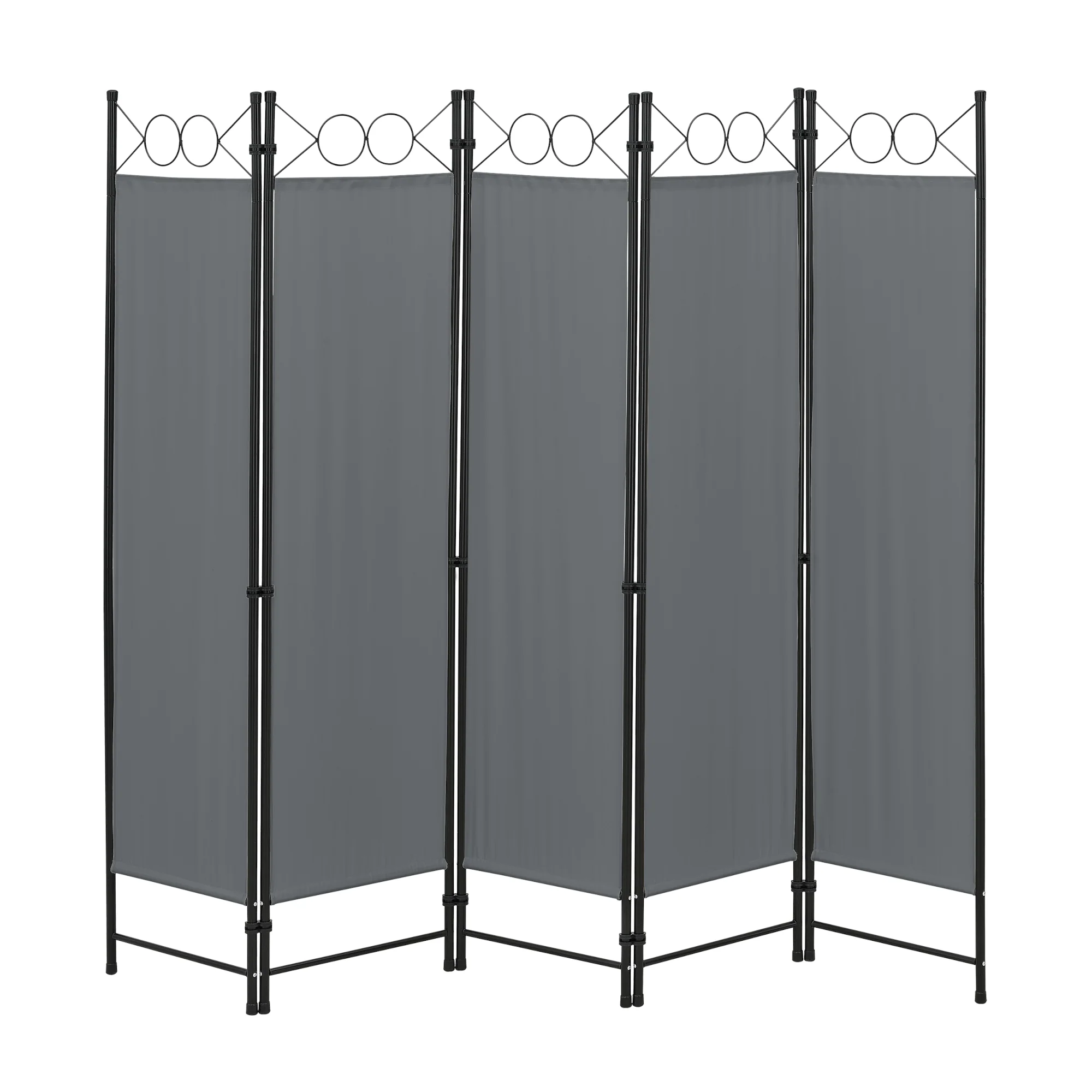 Raumteiler Saragossa 5-teilig 200x171 cm versch. Farben en.casa - Image 2