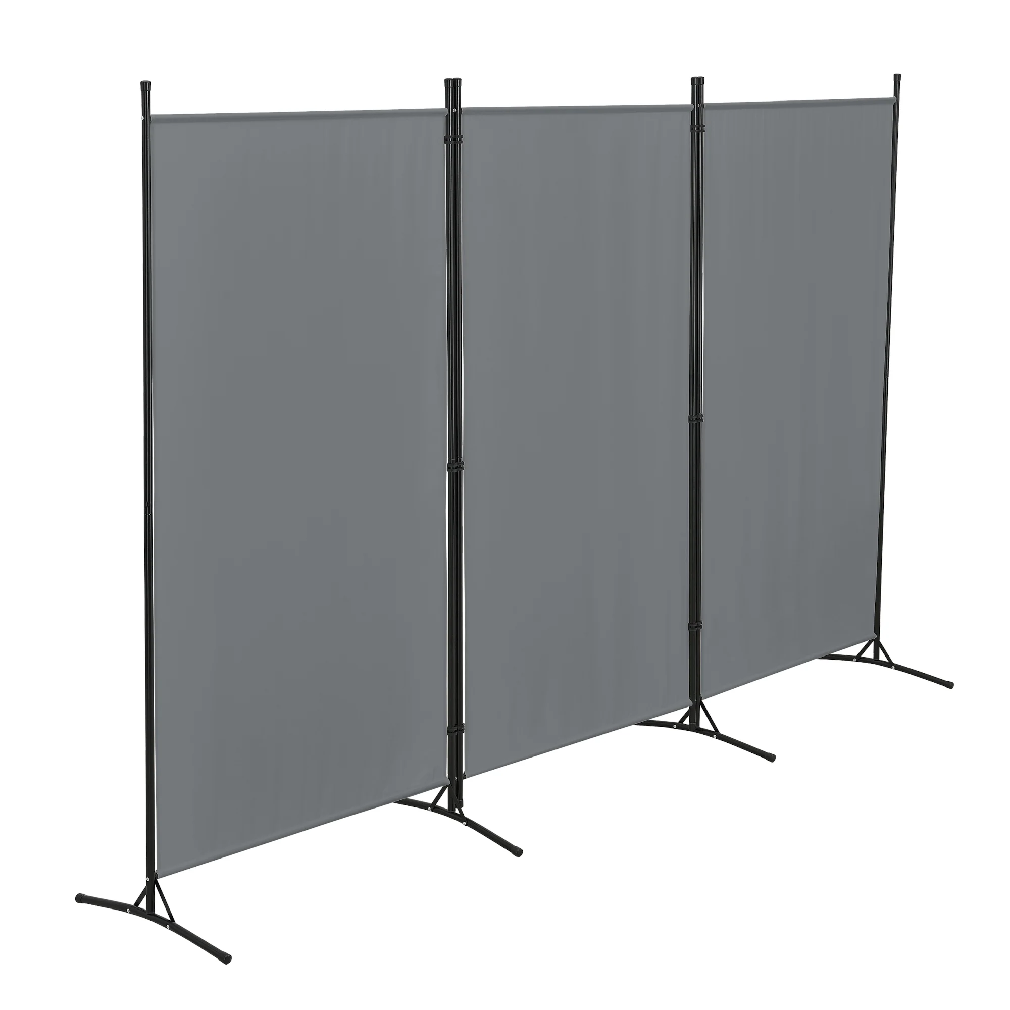 Raumteiler Teruel 3-teilig 260x176 cm versch Farben en.casa