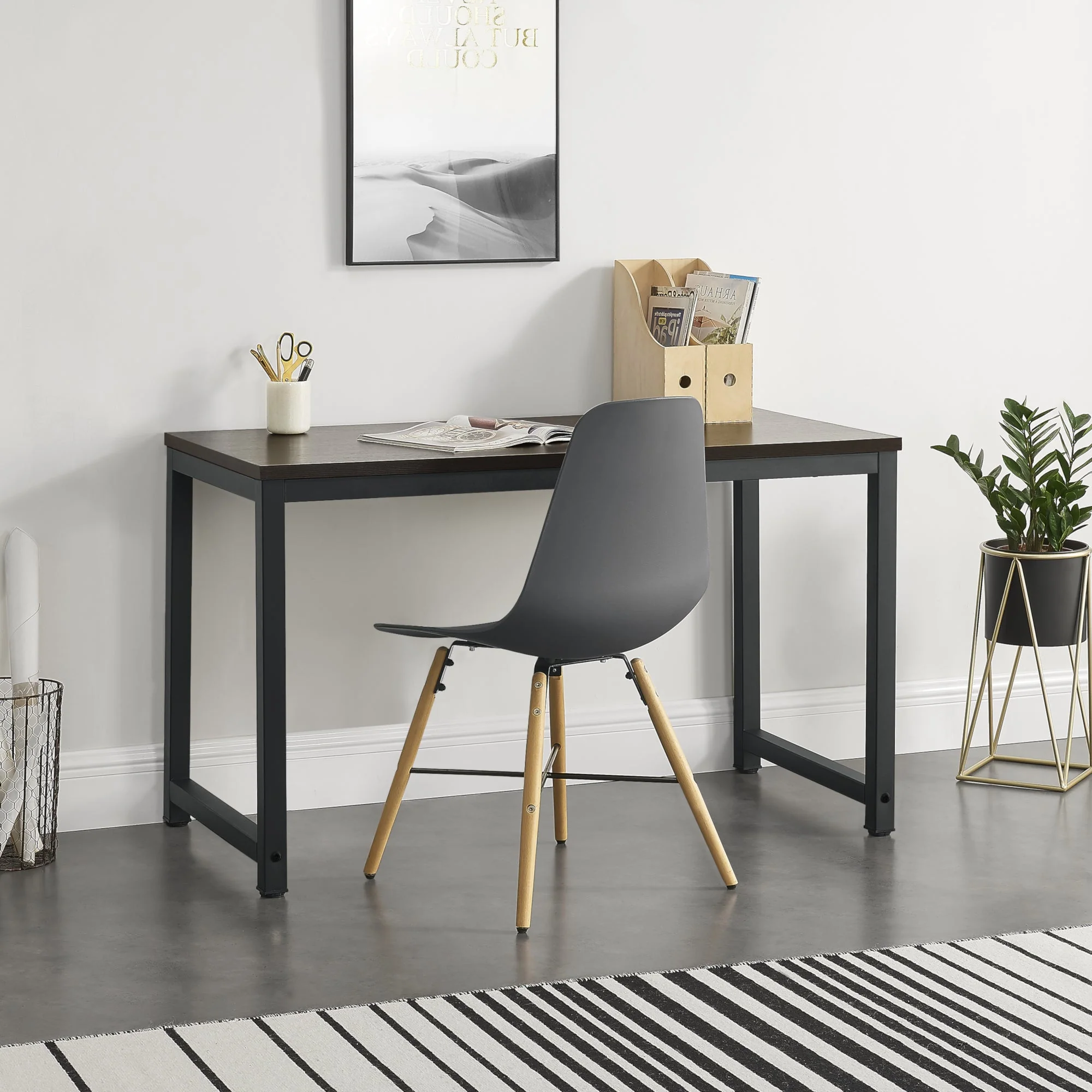 Schreibtisch Herning 75x120x60 cm Höhenverstellbar in versch. Farben en.casa - Image 8