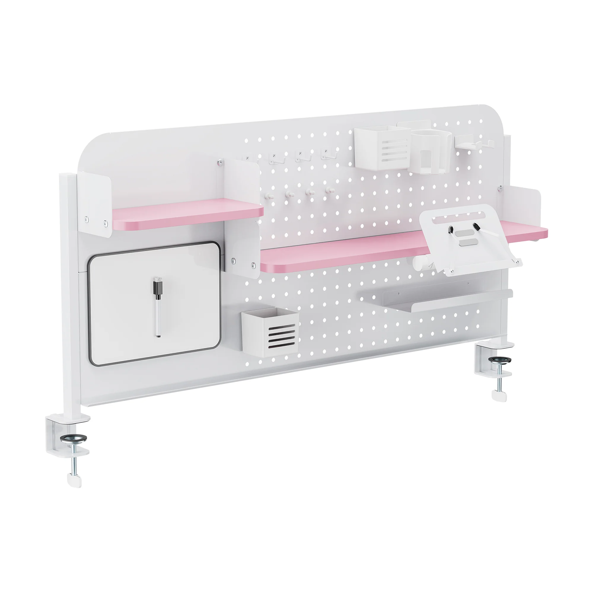 Schreibtisch-Organizer zum Anklemmen Sauda 114x68 cm Stahl [en.casa] - Image 3