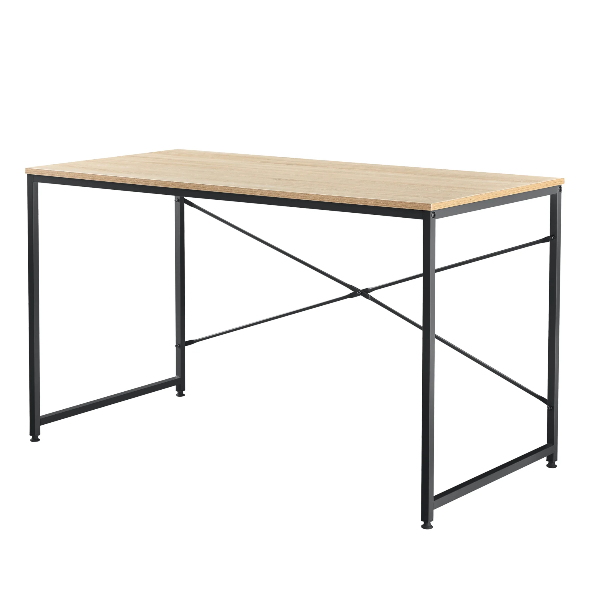Schreibtisch Røros 120x60x72 cm Computertisch Eiche-Optik en.casa - Image 4