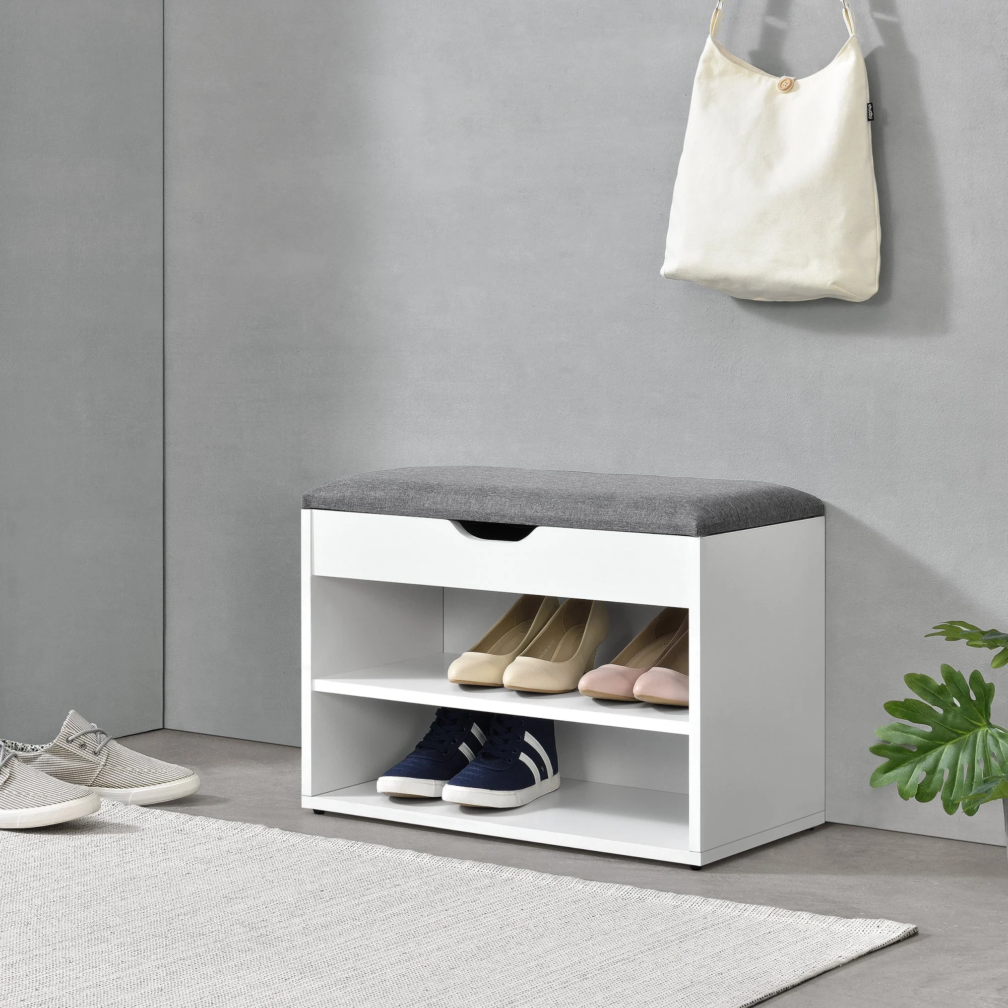 Schuhbank Gentofte 60x30x46cm in verschiedenen Farben en.casa - Image 4