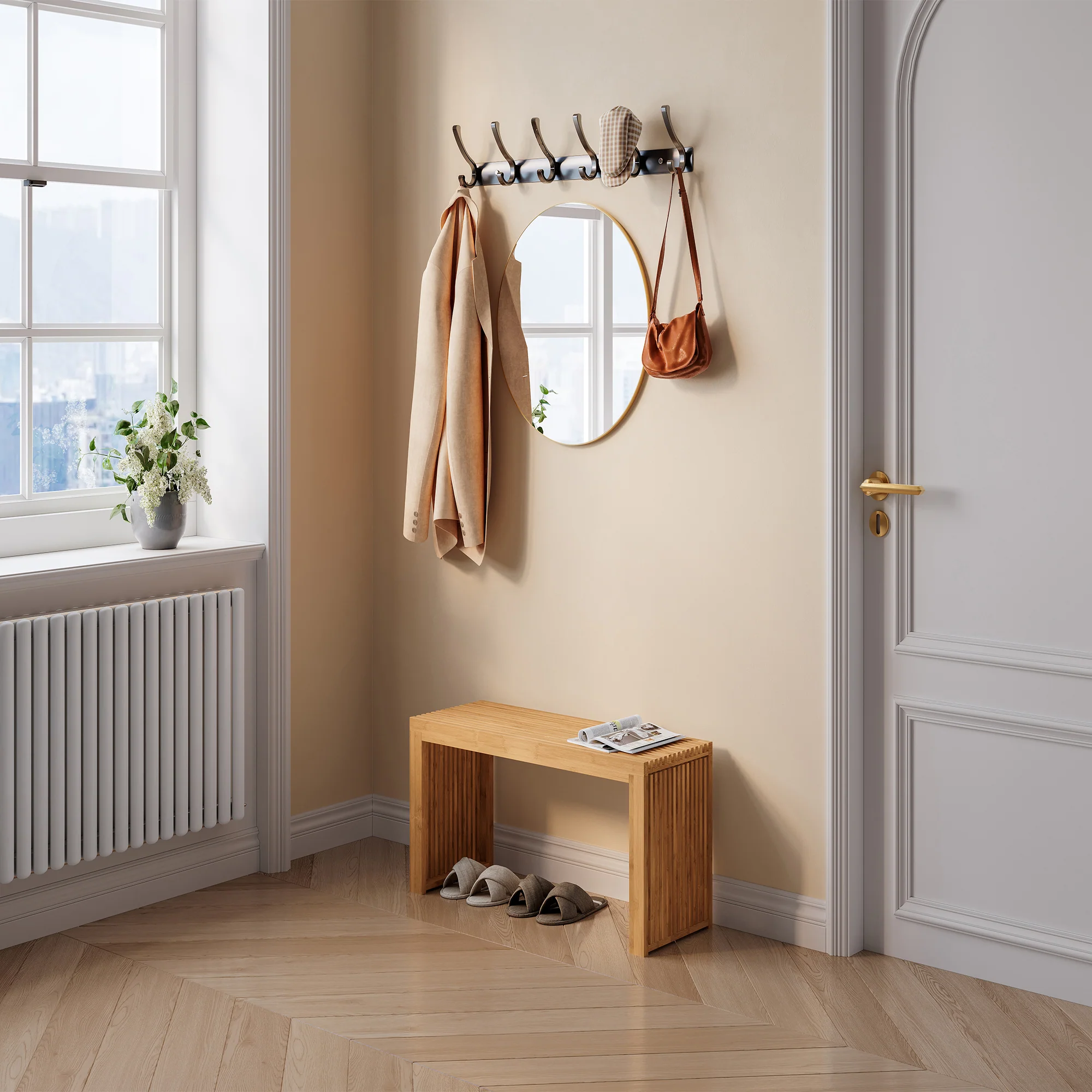Schuhbank Korjad 90x33x43 cm Bambus [en.casa] - Image 2