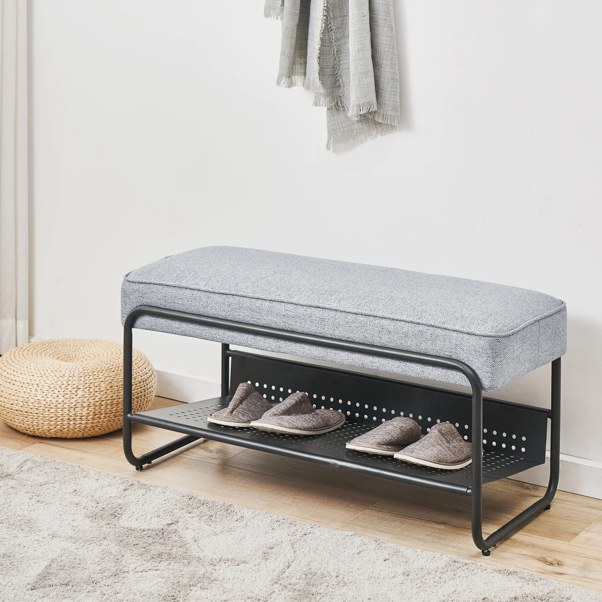 Schuhbank Lillehammer 90x37x42 cm [en.casa] - Image 3