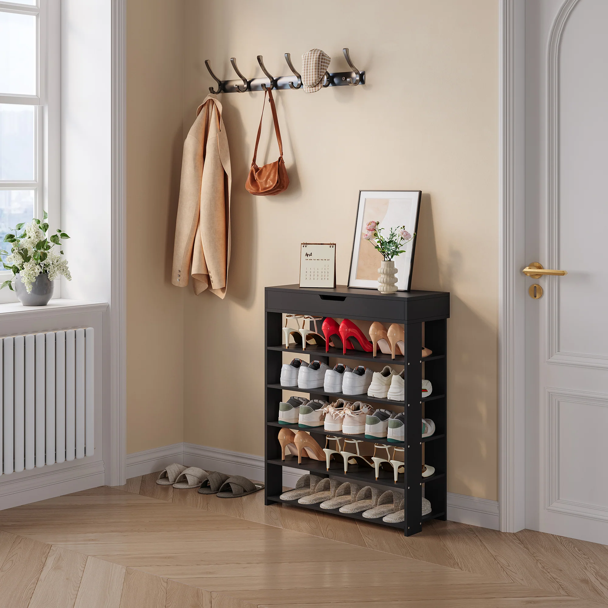 Standregal Boppeelo 94x75x30 cm [en.casa] - Image 3