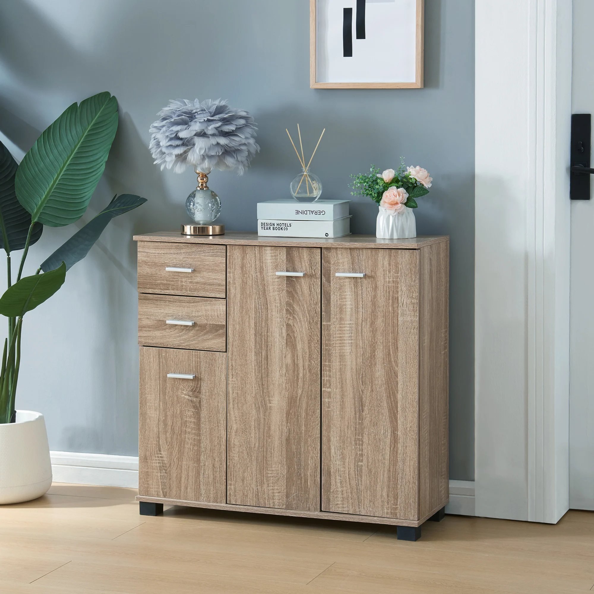 Sideboard Crimla 76x80x28cm [en.casa] - Image 3