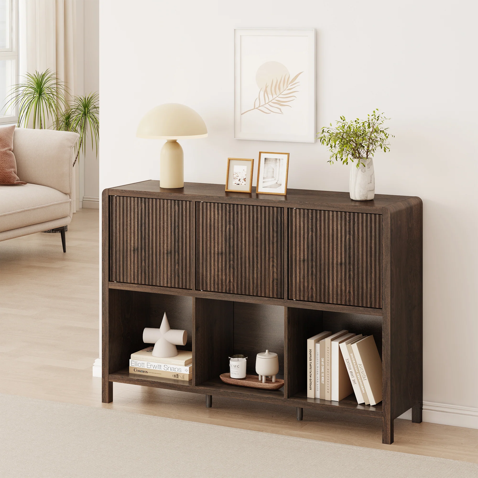Sideboard Lukkodso mit Türen und Fächern [en.casa] - Image 2