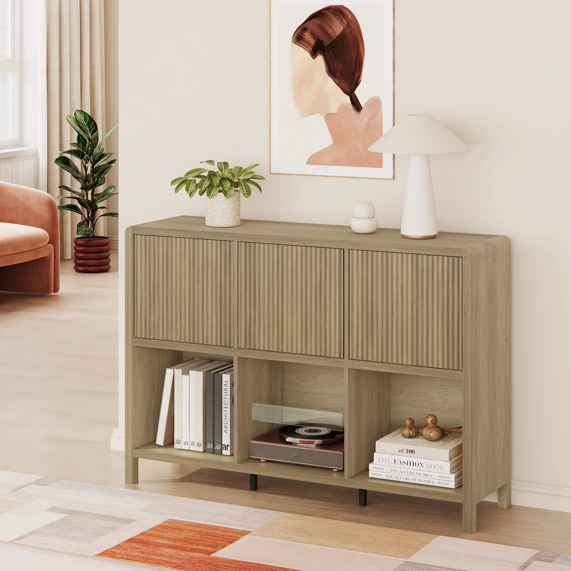 Sideboard Lukkodso mit Türen und Fächern [en.casa] - Image 4