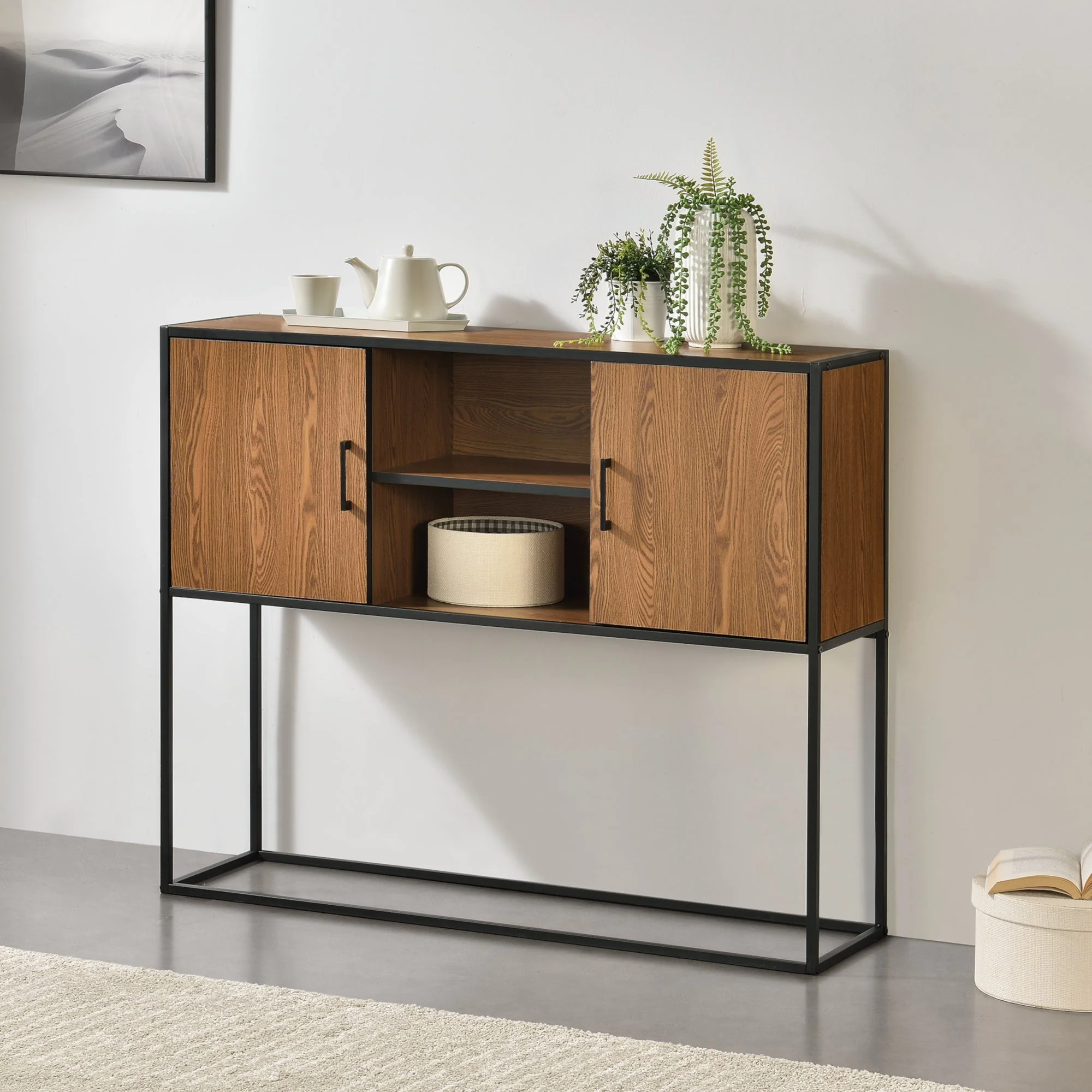 Sideboard Motala mit Ablage und Schranktüren versch.Farben [en.casa] - Image 5
