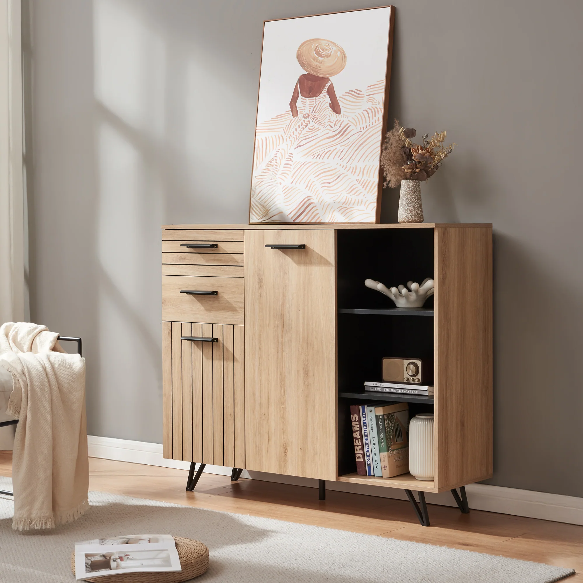 Sideboard Noppen [en.casa] - Image 3