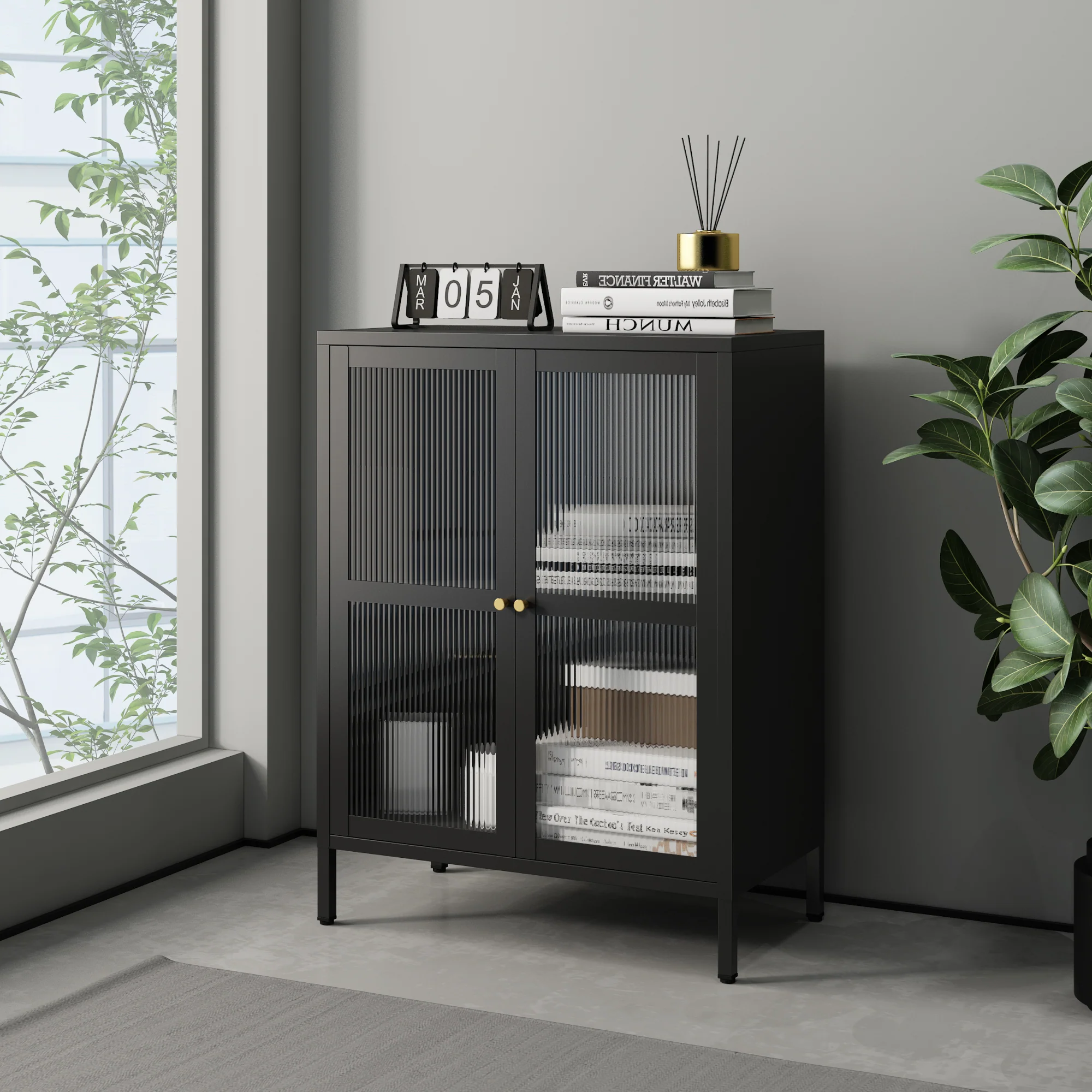 Sideboard Säkylä [en.casa]