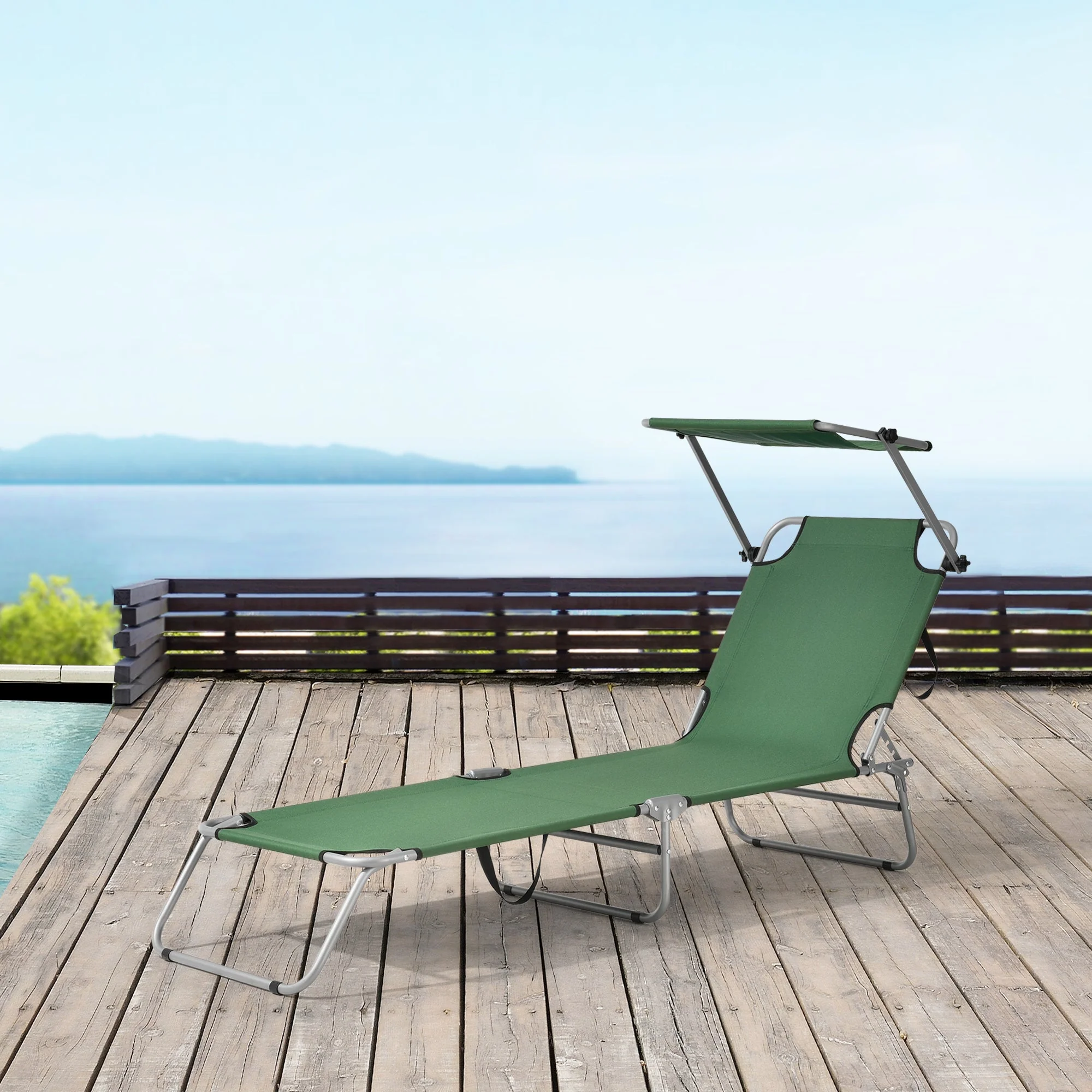 Sonnenliege Argozelo 186x55x24 cm [casa.pro] - Image 6