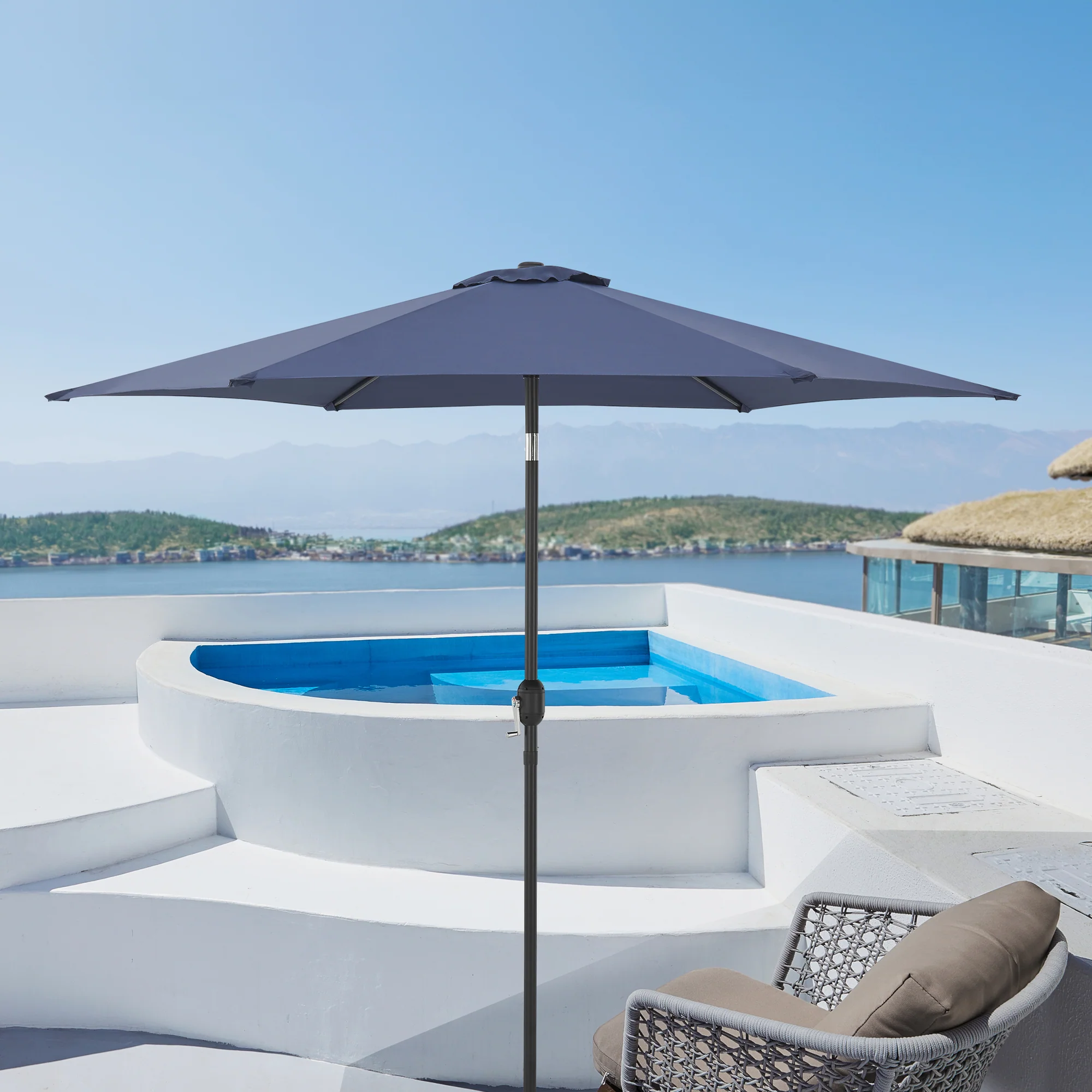 Sonnenschirm Altino mit Knickgelenk [casa.pro]