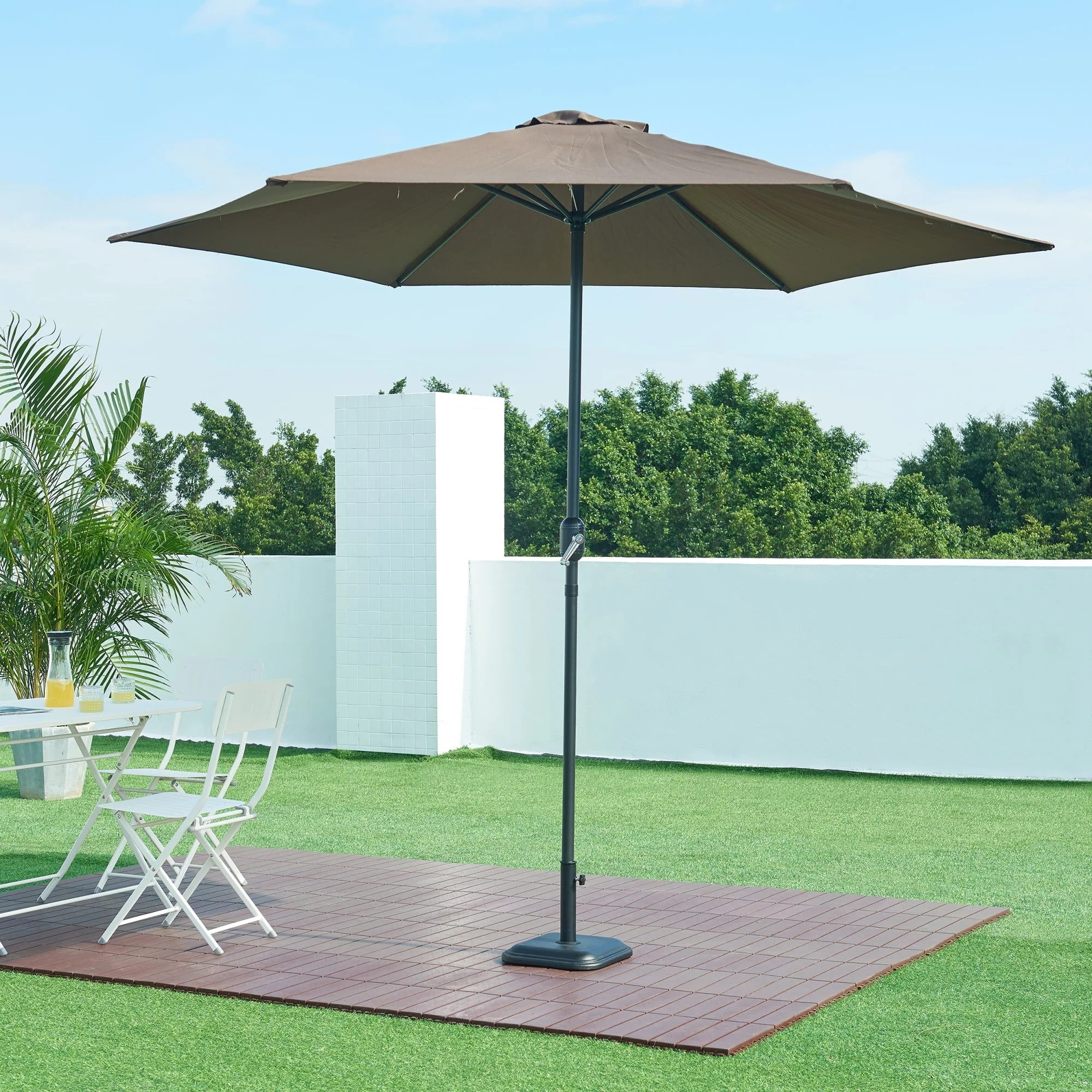 Sonnenschirmständer Biccari Beton Schwarz [casa.pro] - Image 2