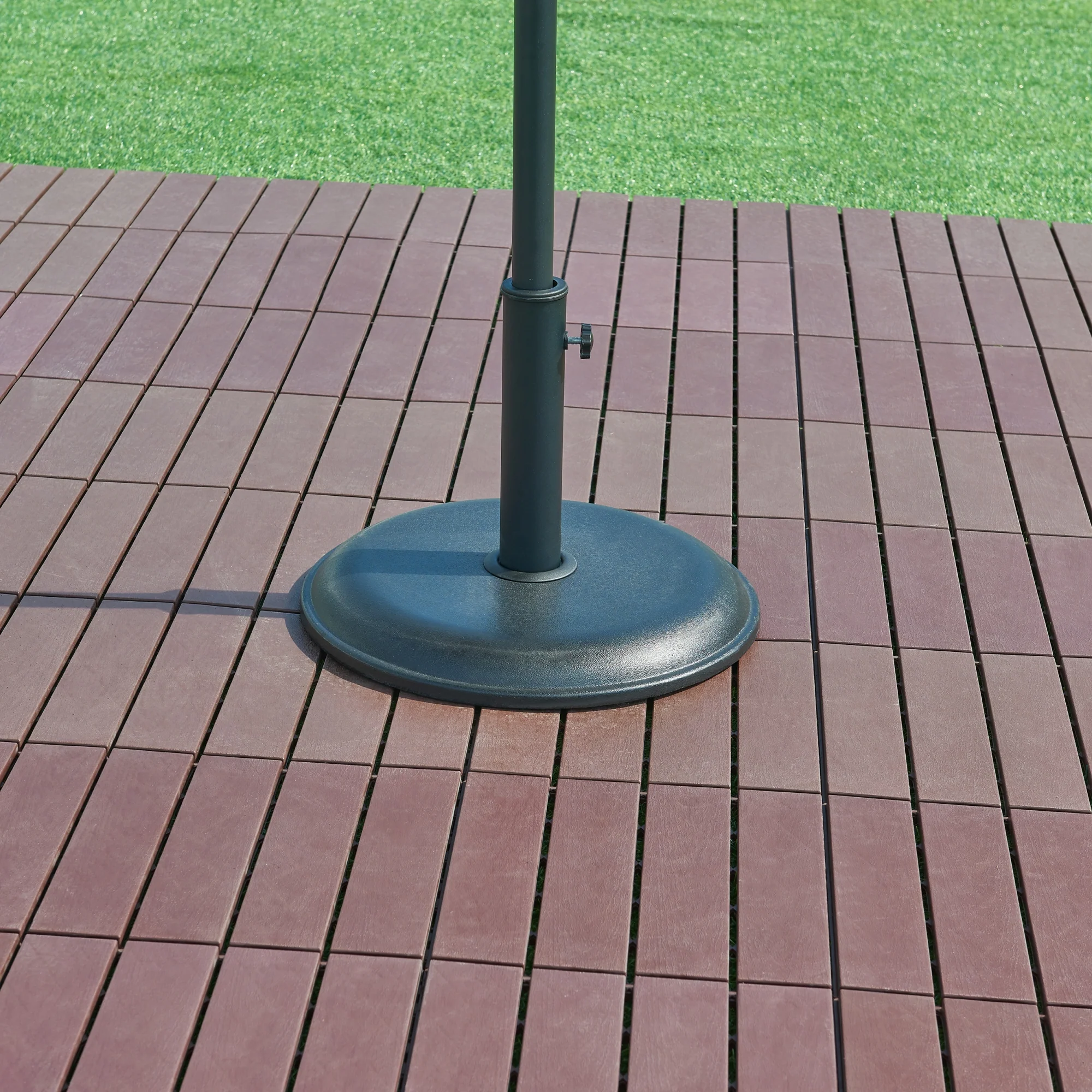 Sonnenschirmständer Bionaz Beton Schwarz [casa.pro]