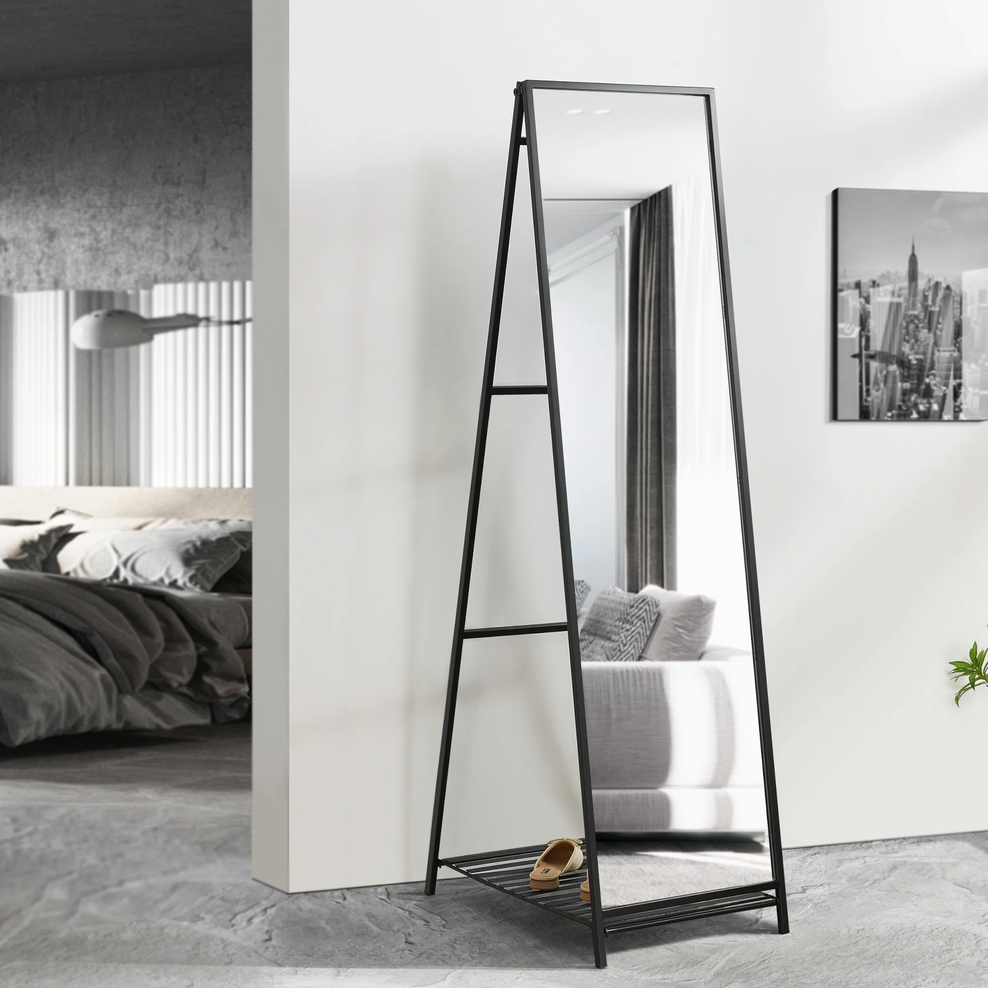 Standspiegel Ruffano 148,5 x 40 cm [en.casa]