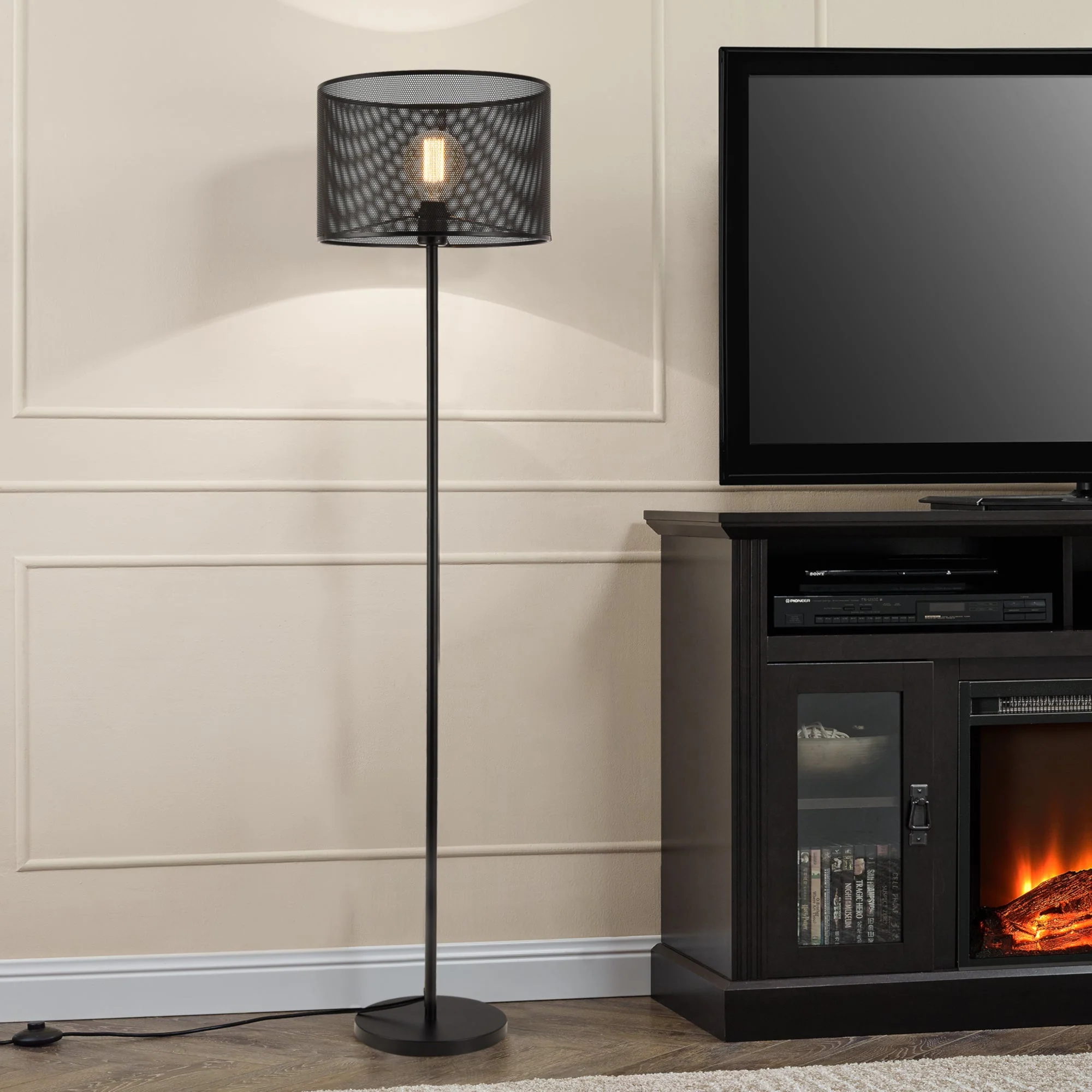 Stehleuchte Arensburg 153 cm Metall E27 60W Schwarz lux.pro - Image 2