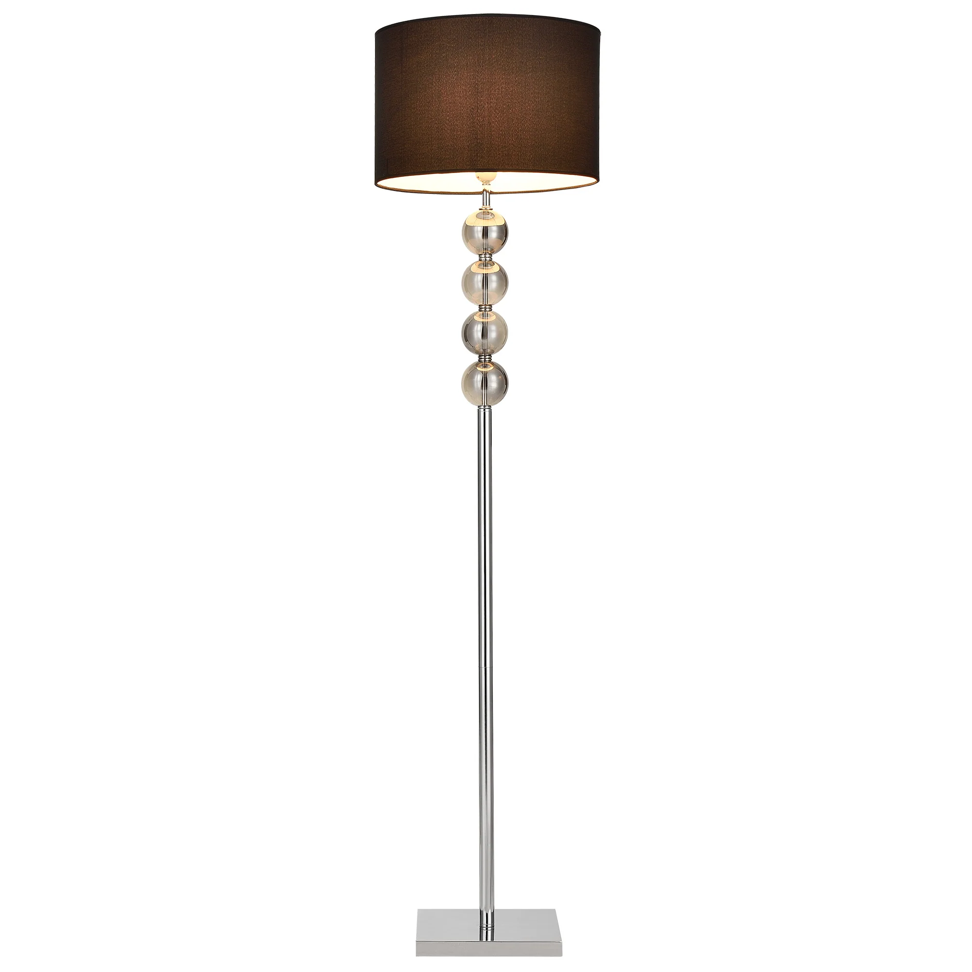 Stehleuchte Spheridern 1x E27 Ø 37,5 x 155 cm Chrom/Schwarz lux.pro
