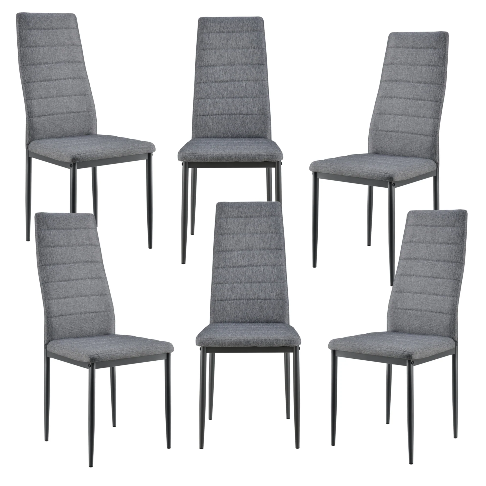 Stuhl Lidköping Grau in versch. Sets en.casa - Image 2