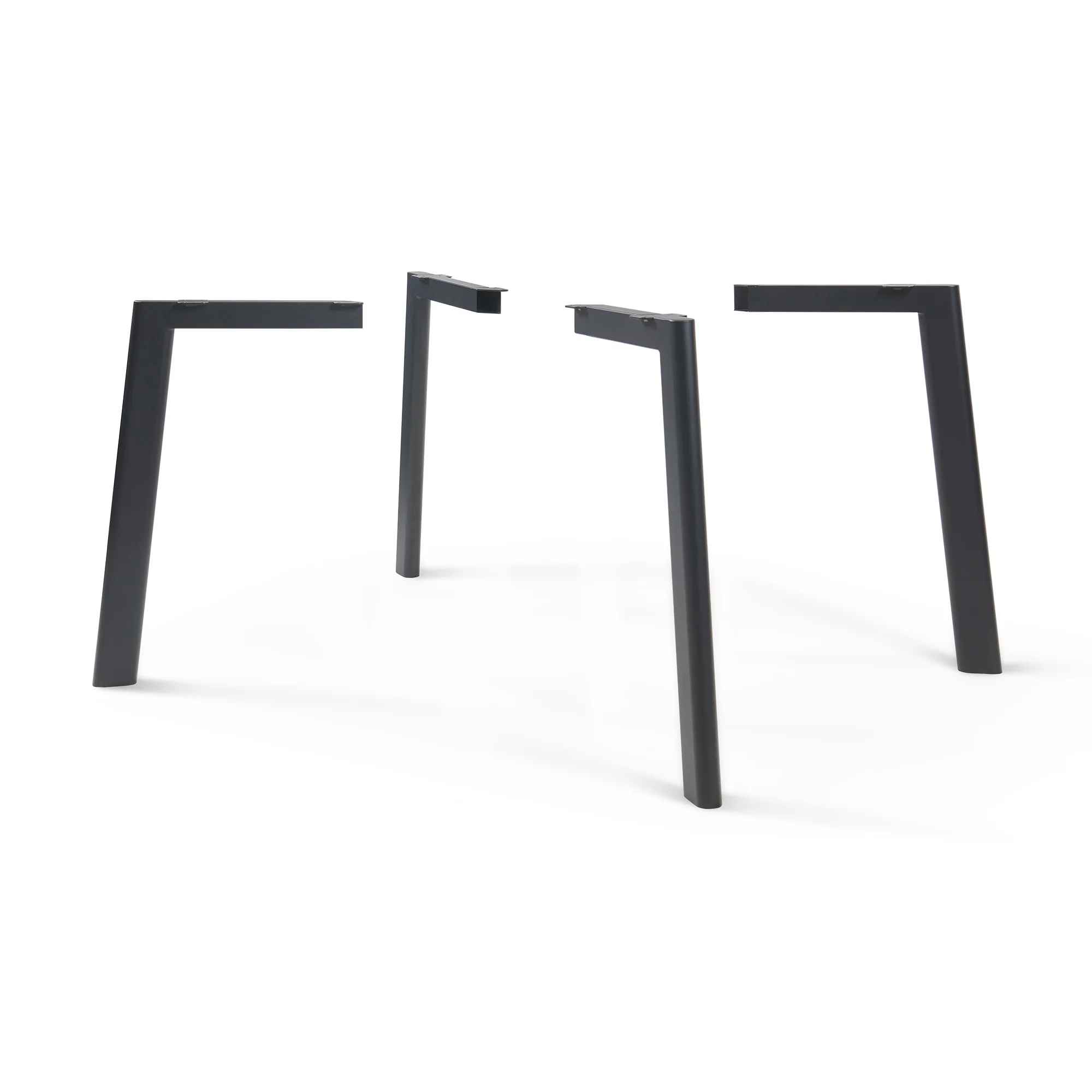 Tischbeine Hostang 4er-Set 50x8x71 cm Schwarz [en.casa]