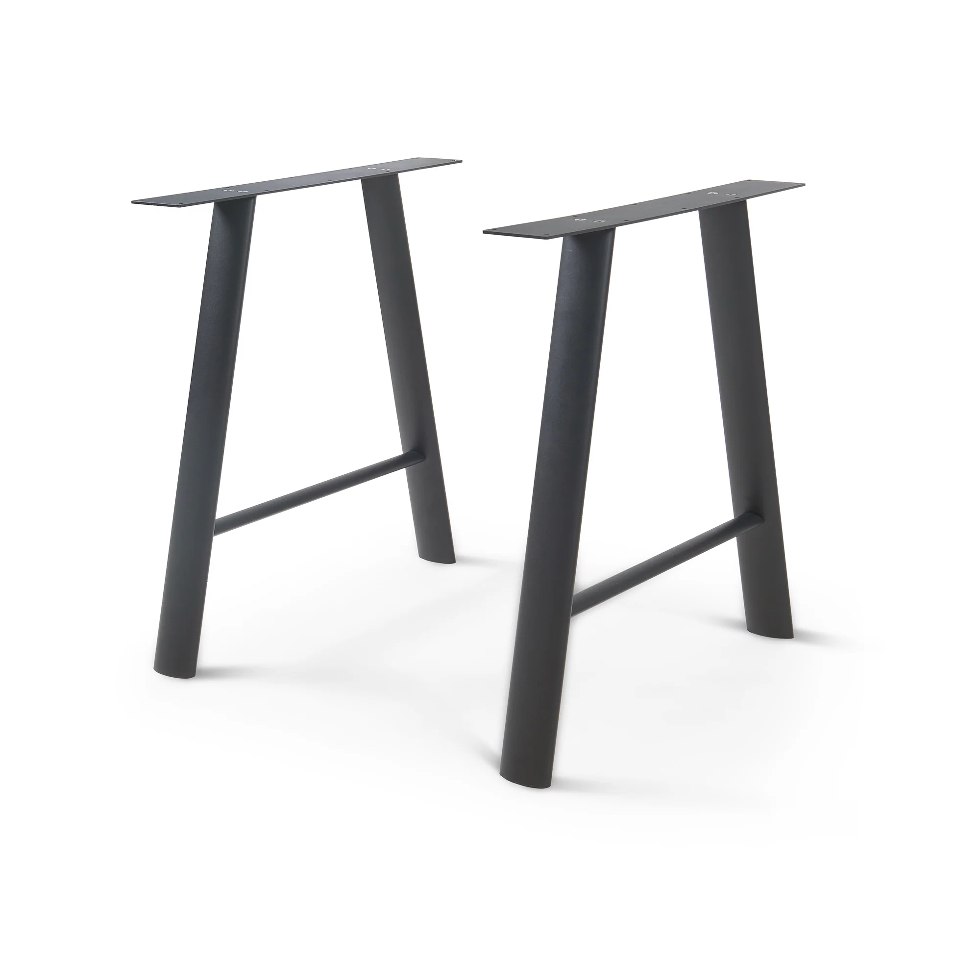 Tischgestell 2er Set Hullem Stahl 72x70x10 cm Schwarz [en.casa]