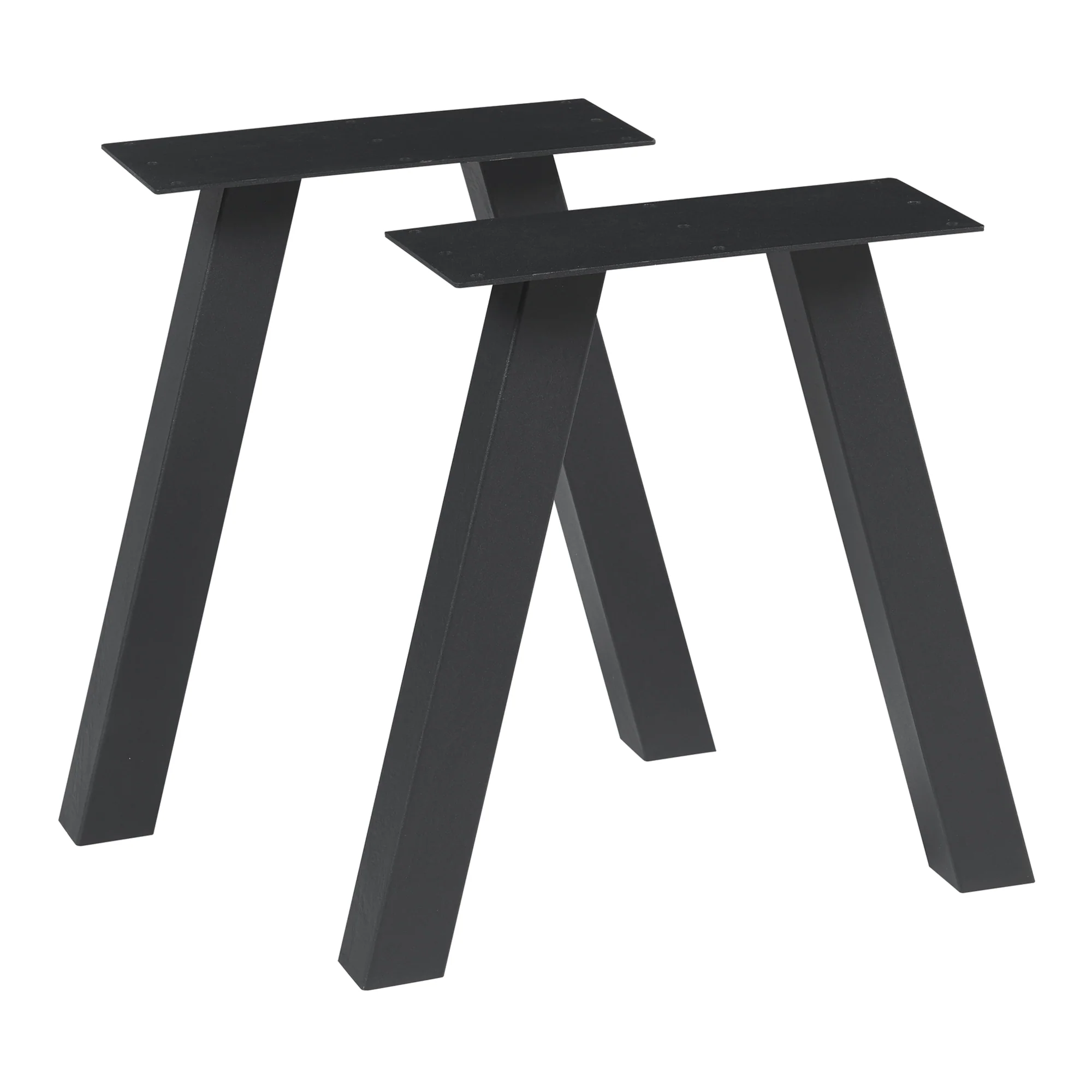 Tischgestell 2er Set Mariager 42x40cm Schwarz [en.casa]