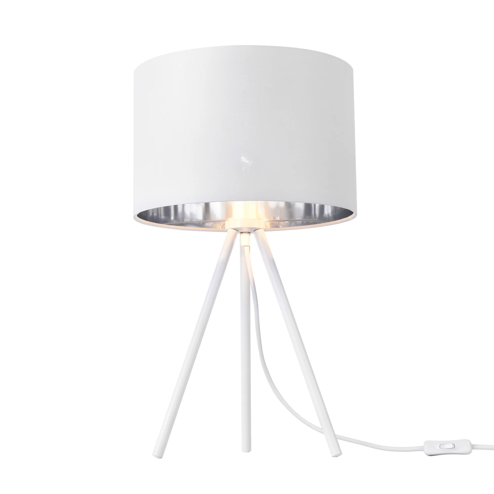 Tischleuchte Metz Max 40W mit Stoffschirm und Metallfüßen lux.pro - Image 2