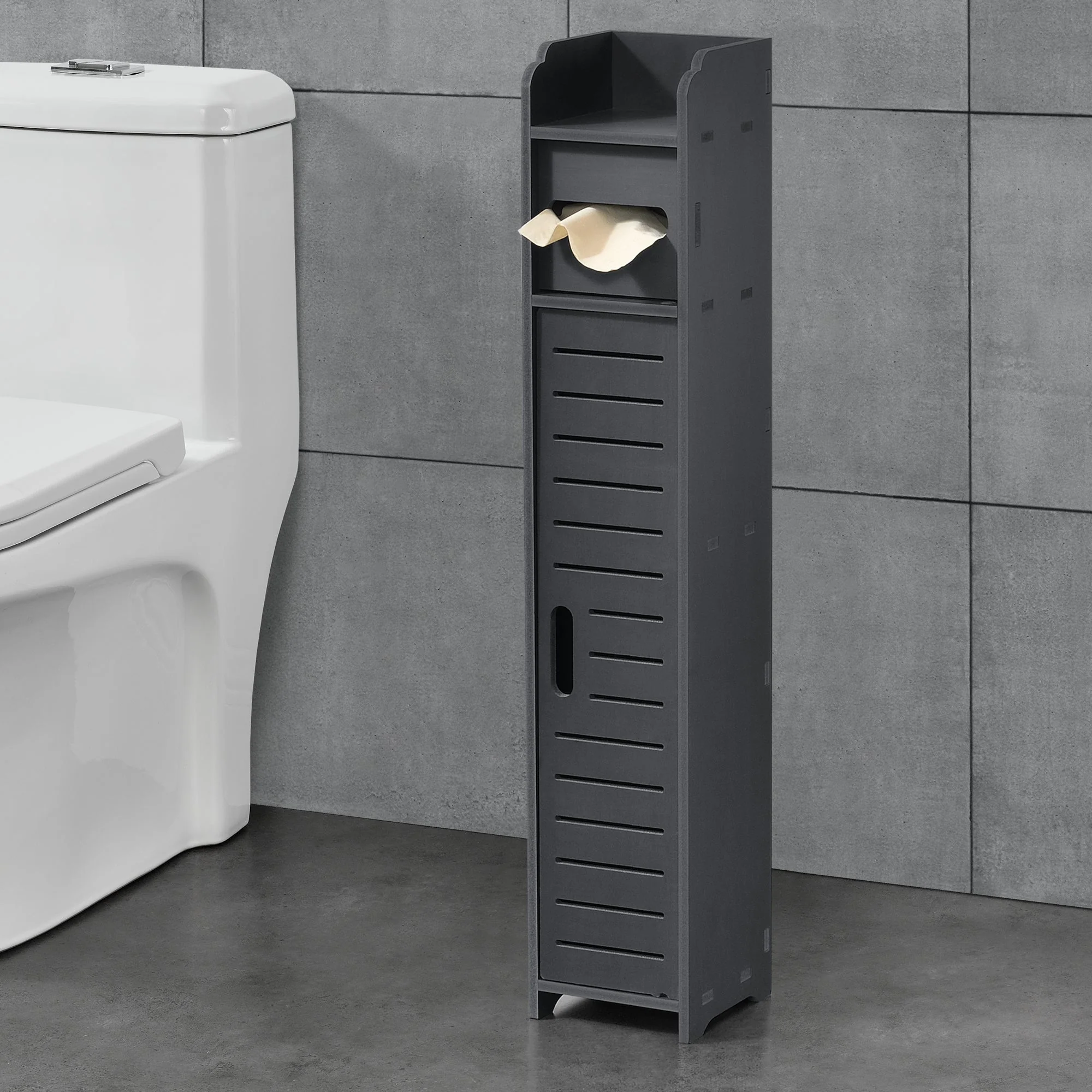 Toilettenpapierhalter Leoben 80x15x15 cm versch. Farben [en.casa] - Image 4