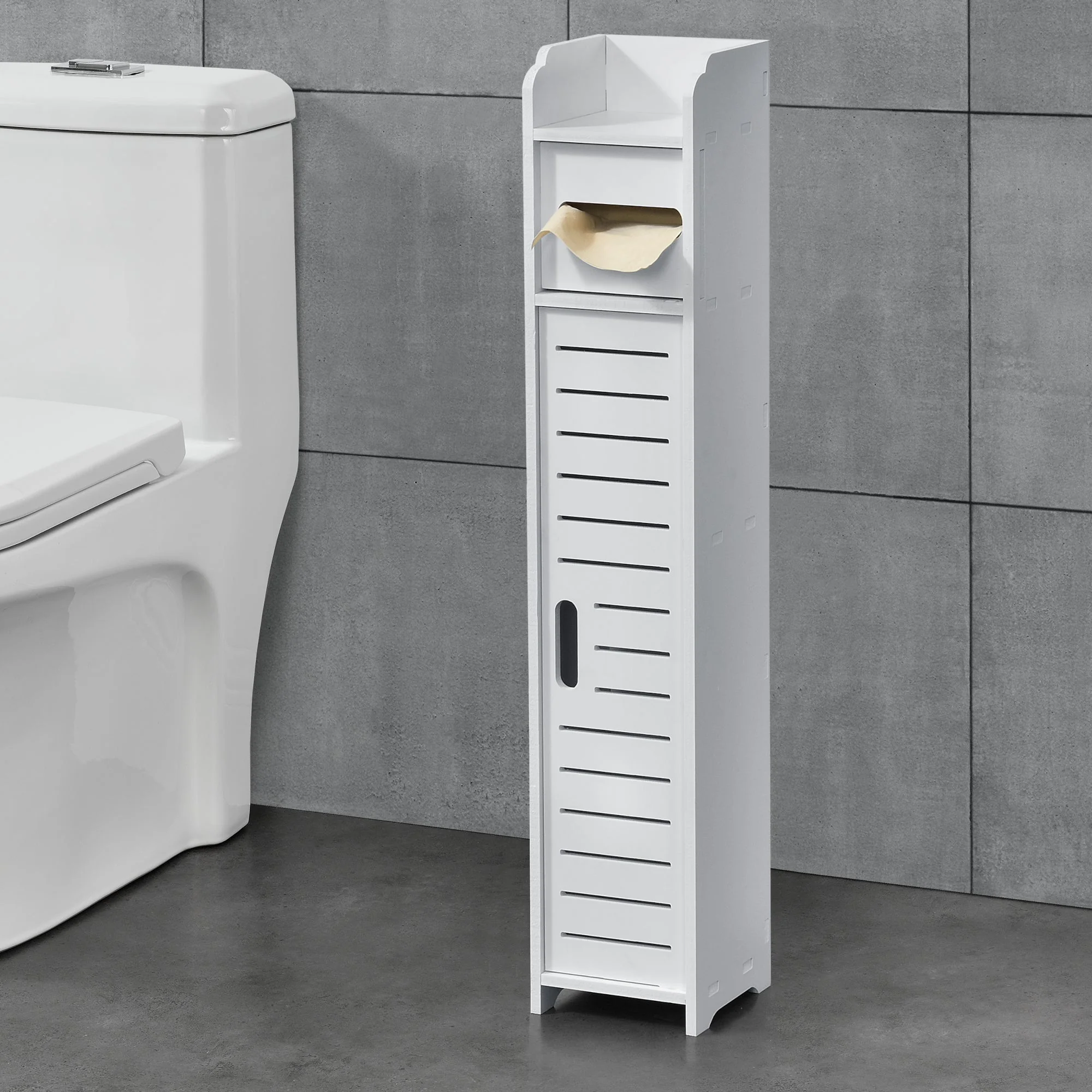 Toilettenpapierhalter Leoben 80x15x15 cm versch. Farben [en.casa] - Image 5