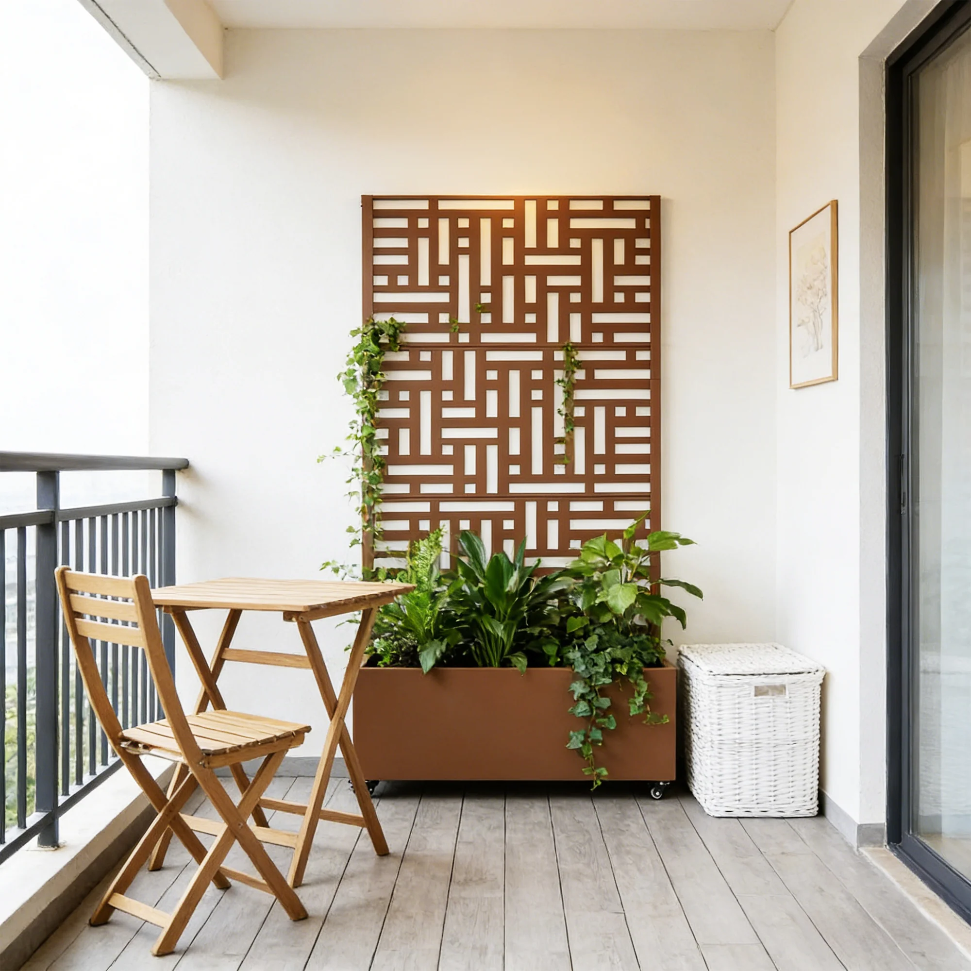Trennwand Bernalda mit Blumenkasten [casa.pro] - Image 4