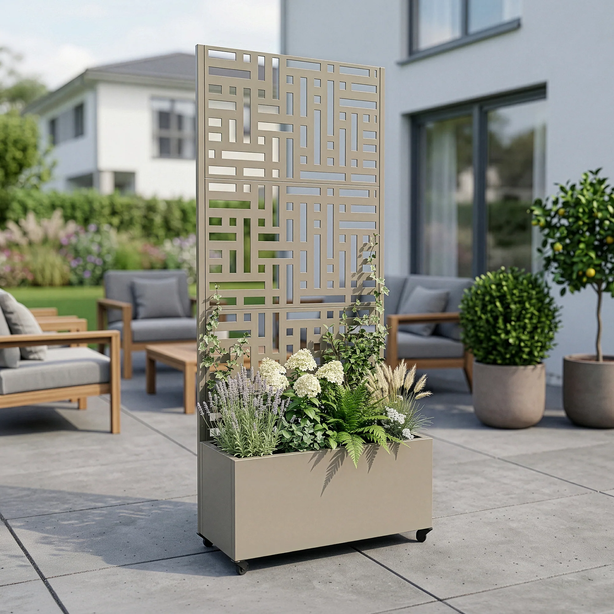 Trennwand Bernalda mit Blumenkasten [casa.pro] - Image 6