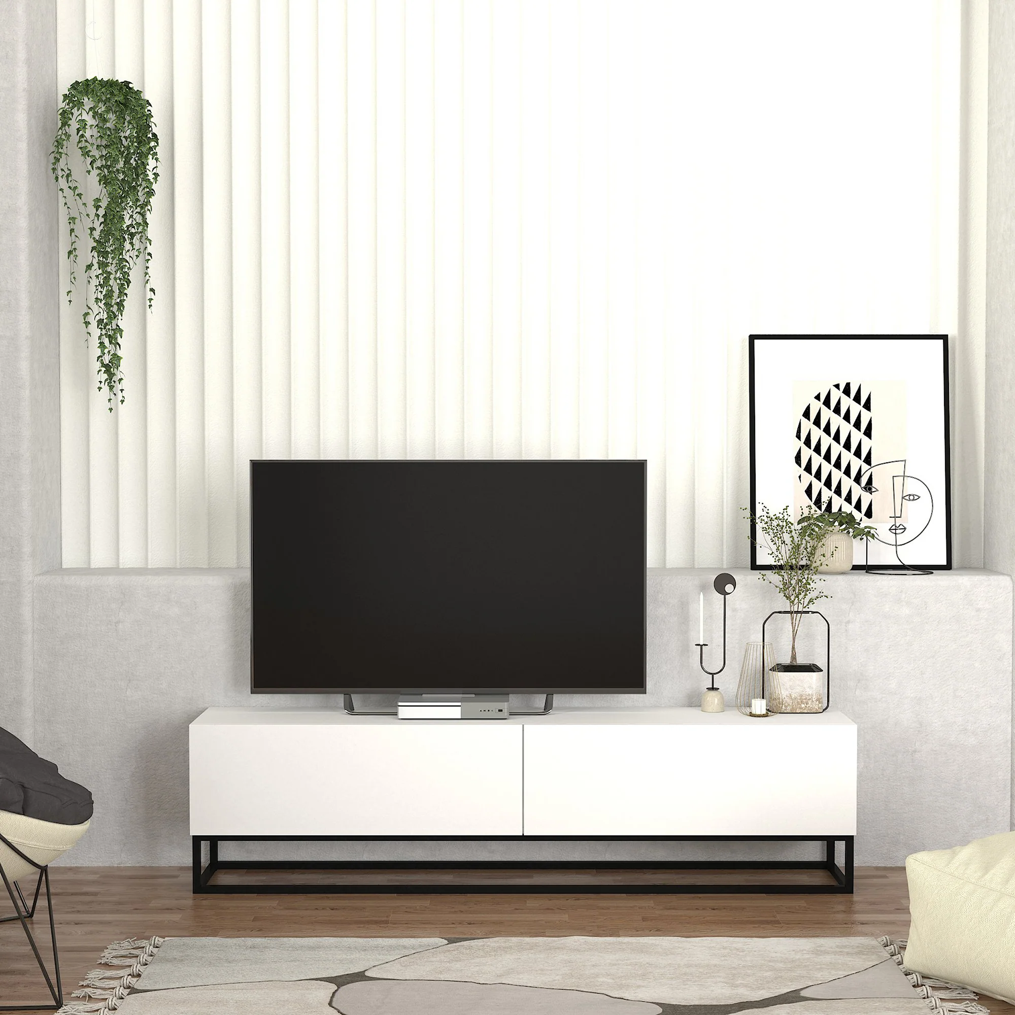 TV-Lowboard Nolven [en.casa] - Image 4