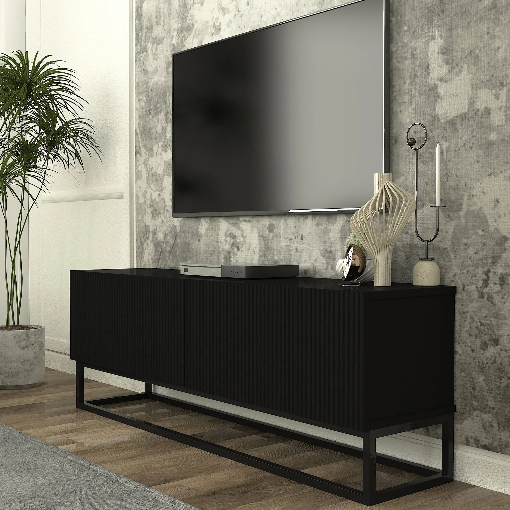 TV-Lowboard Verpsboga [en.casa] - Image 5