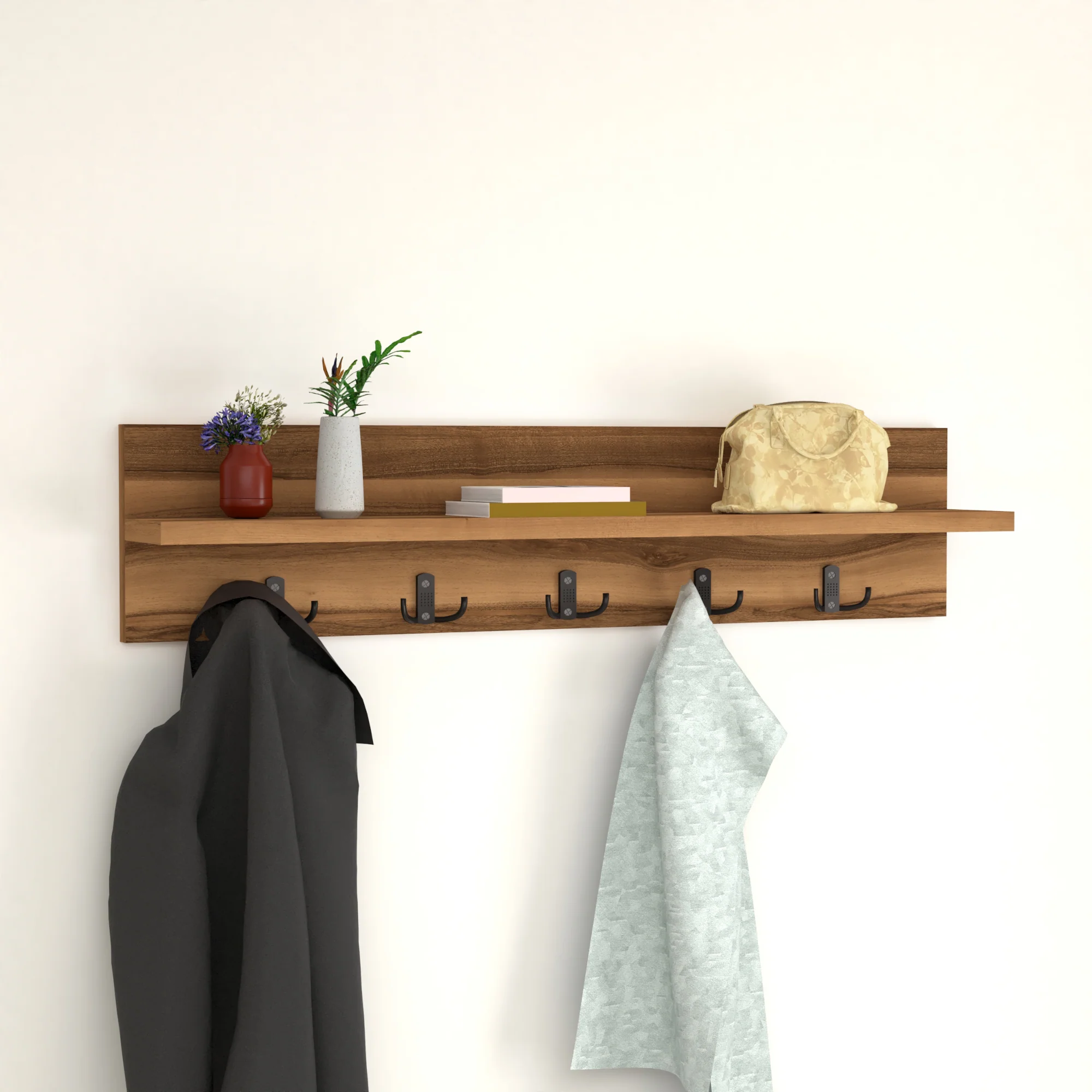 Wandgarderobe Hammarö 80x11x18cm in versch. Farben [en.casa] - Image 6