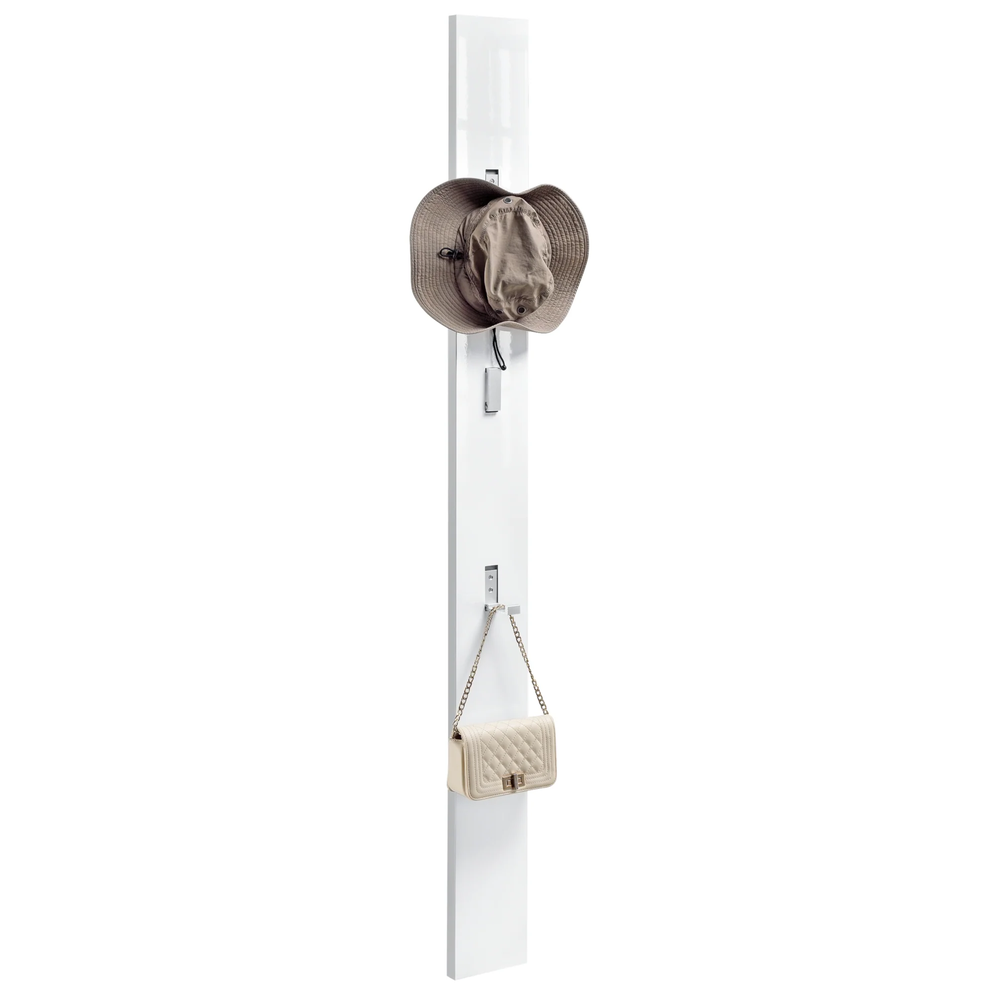 Wandgarderobe Hansnes mit 3 Klapphaken 165 cm versch. Farben [en.casa] - Image 4