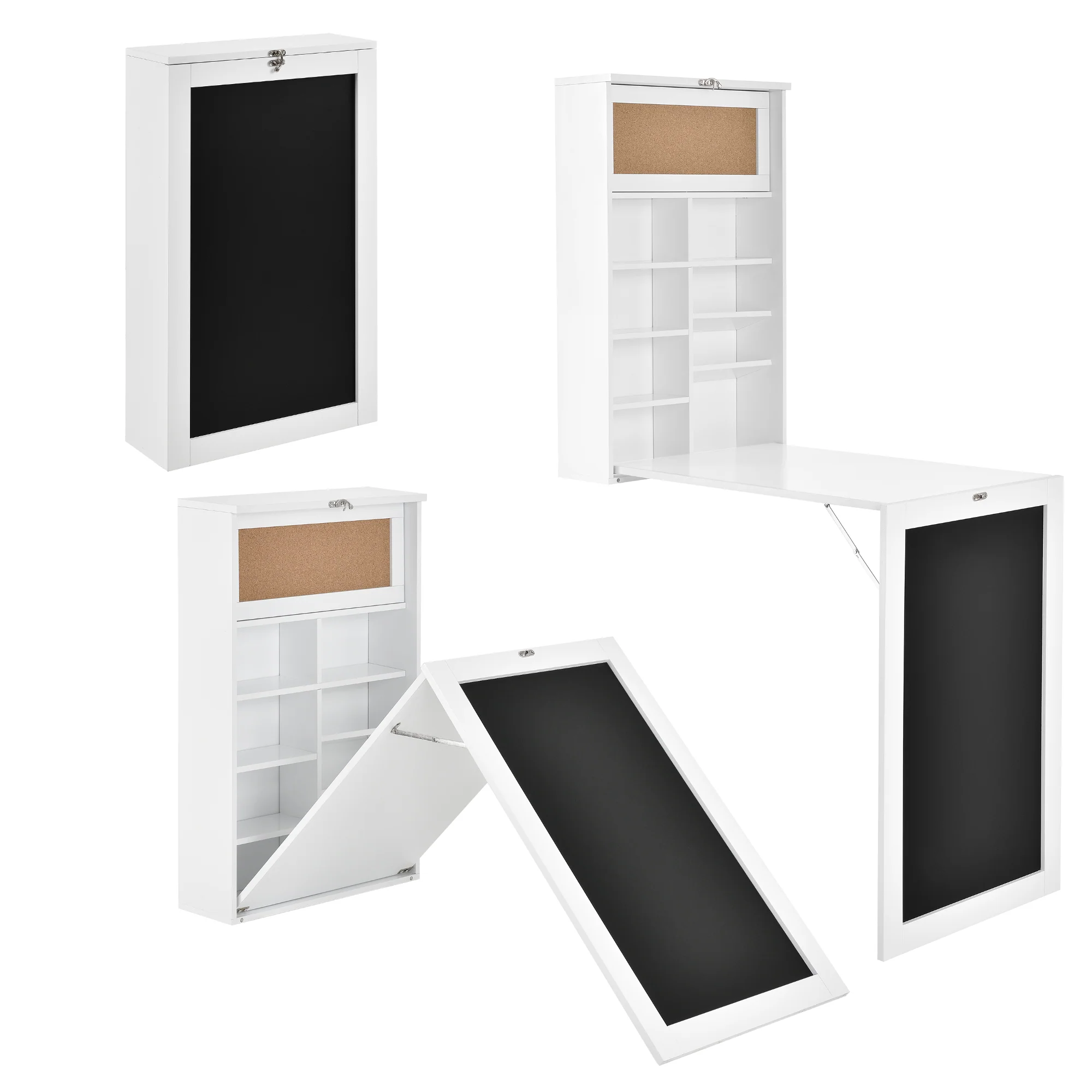 Wandklapptisch Kläppen mit Regal in versch.Farben [en.casa] - Image 5